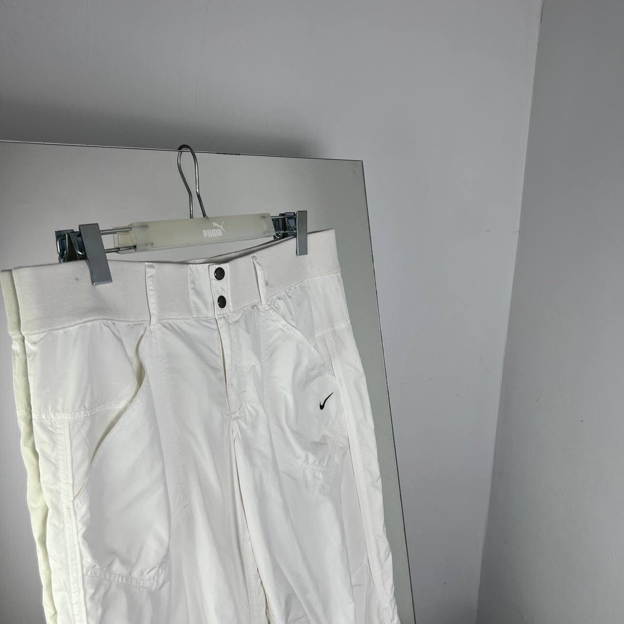 Vintage Y2K Mini Swoosh Nike Sweatpants Baggy Parachute Size US 34 / EU 50 - 3 Thumbnail