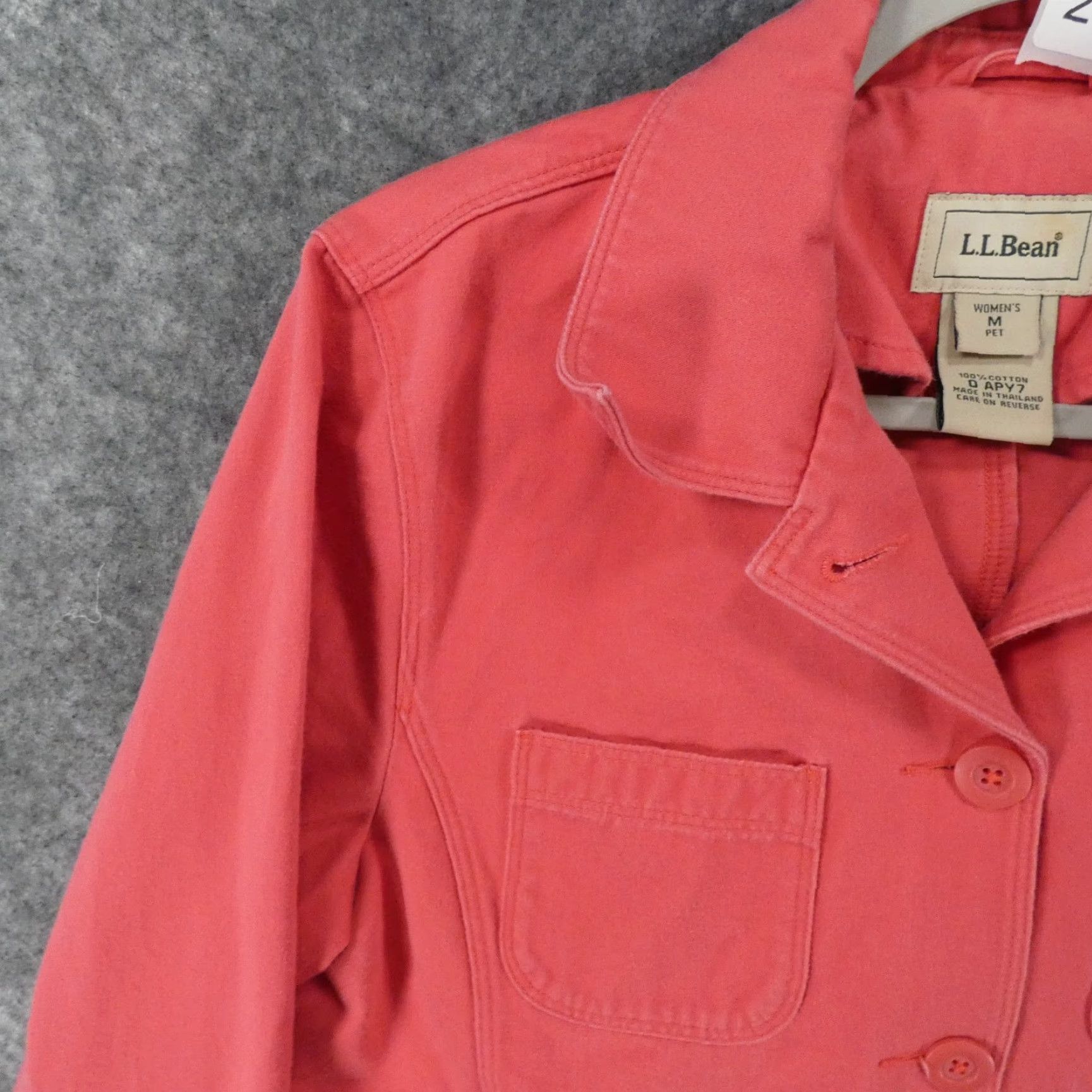 Vintage LL Bean Jacket Womens Medium Pet Pink Button Up Chore Barn Shacket Ladies Size M / US 6-8 / IT 42-44 - 3 Thumbnail