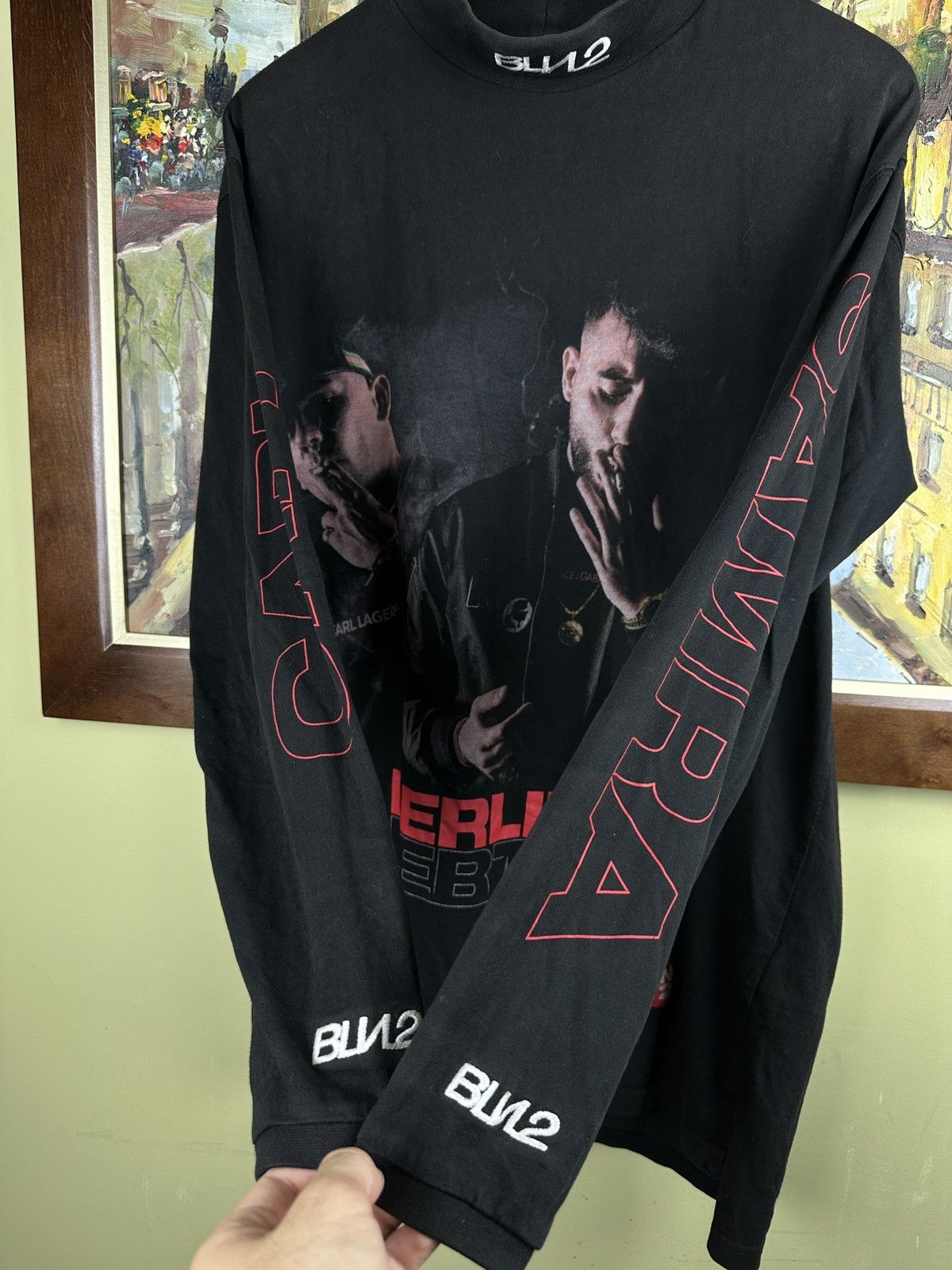 Rap Tees Berlin lebt 2 rap German album longsleeve tee T-shirt Size US L / EU 52-54 / 3 - 6 Thumbnail