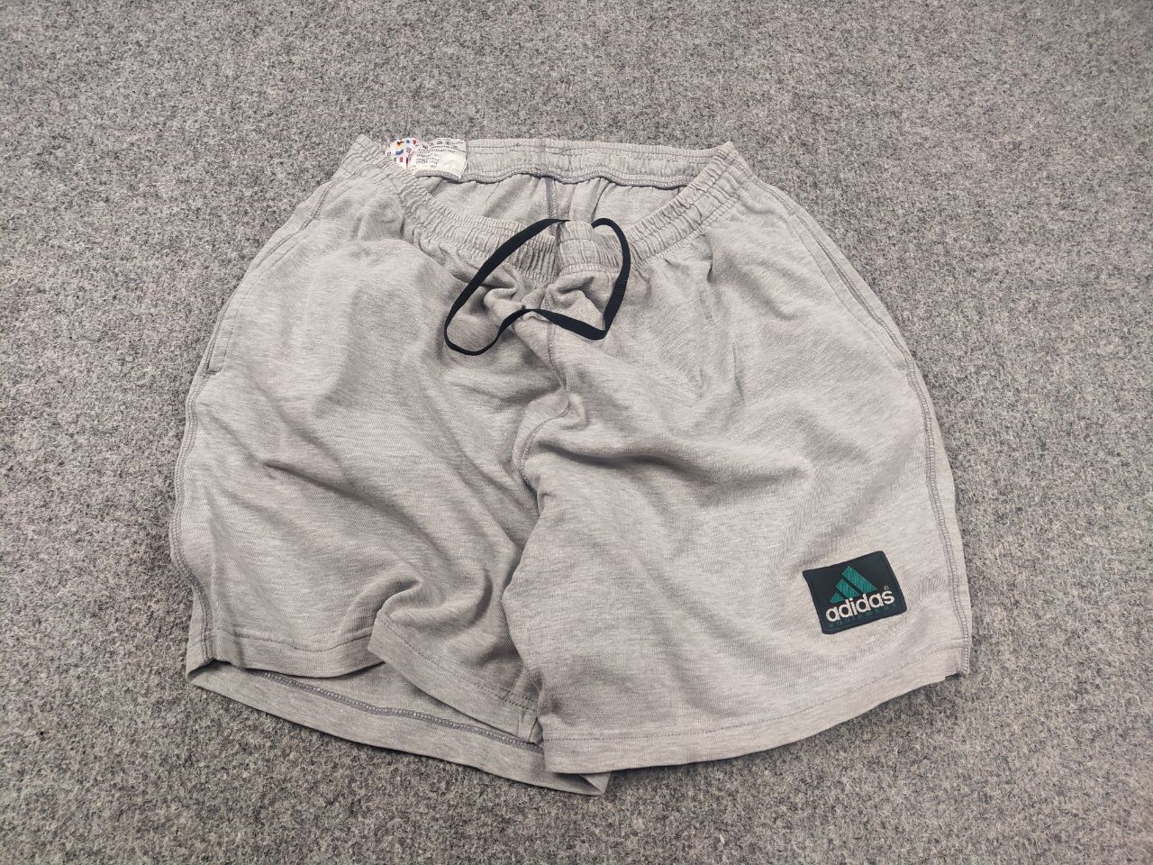 Adidas Vintage 90's Adidas Equipment logo Gray Cotton Shorts Wide Size US 32 / EU 48 - 2 Thumbnail