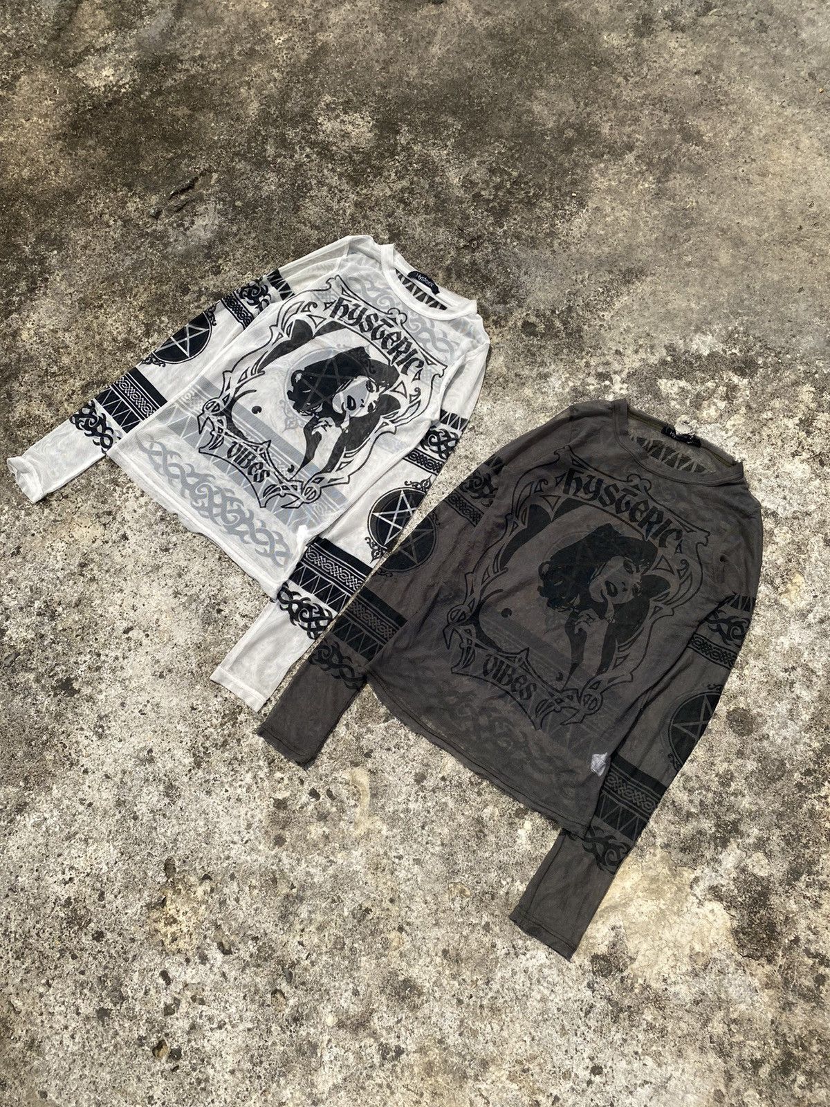 Hysteric Glamour 1990s Hysteric Glamour - Hysteric Vibes Tatto Mesh Top Size US S / EU 44-46 / 1 - 8 Thumbnail