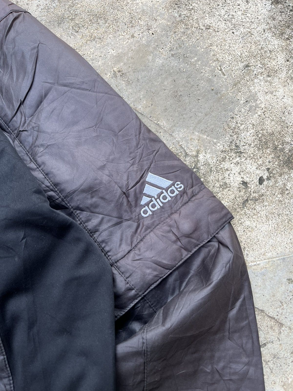 Adidas × Japanese Brand ⚡️STEALS⚡️Adidas Quilted Striped Zipper Hand Off Jacket Size US L / EU 52-54 / 3 - 3 Thumbnail