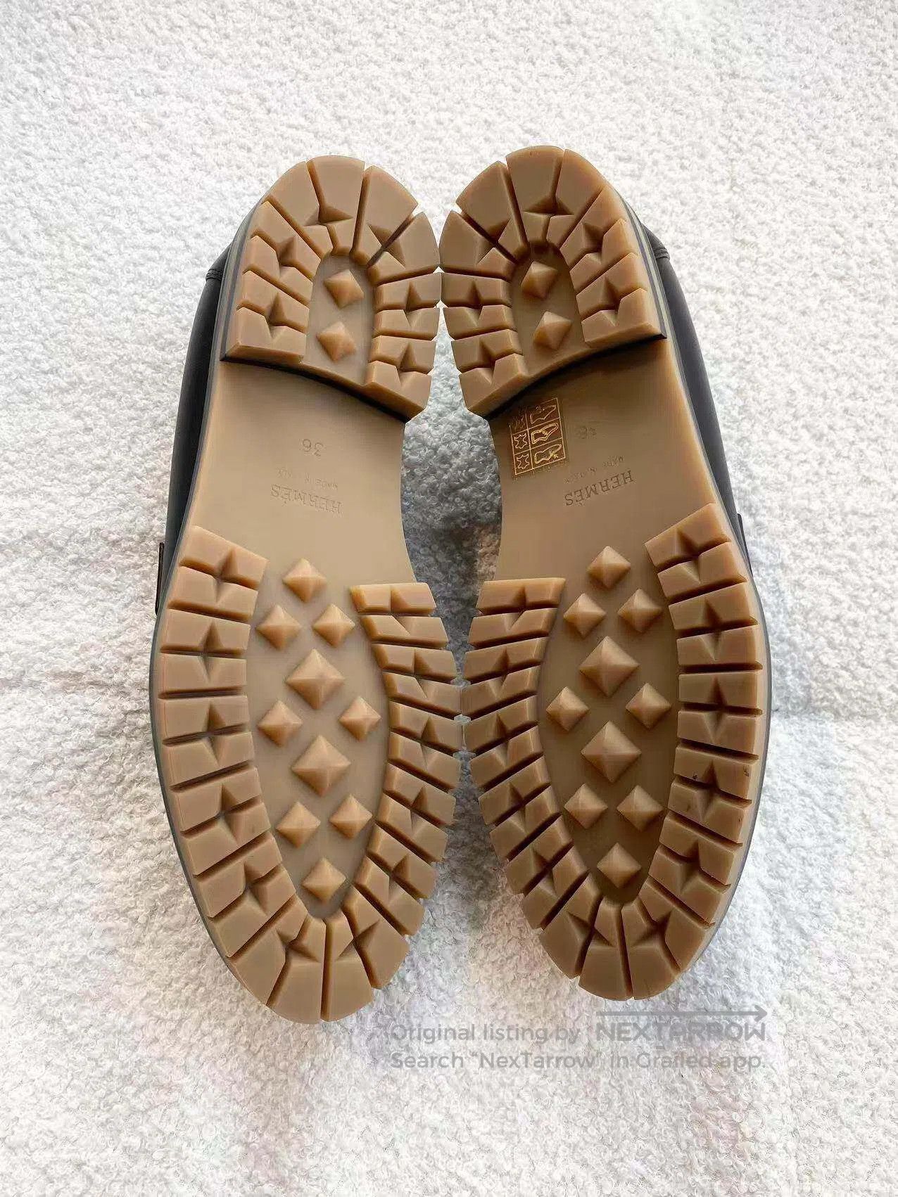 Hermes Hermes H-buckle black loafers| Size US 5.5 / IT 35.5 - 7 Thumbnail