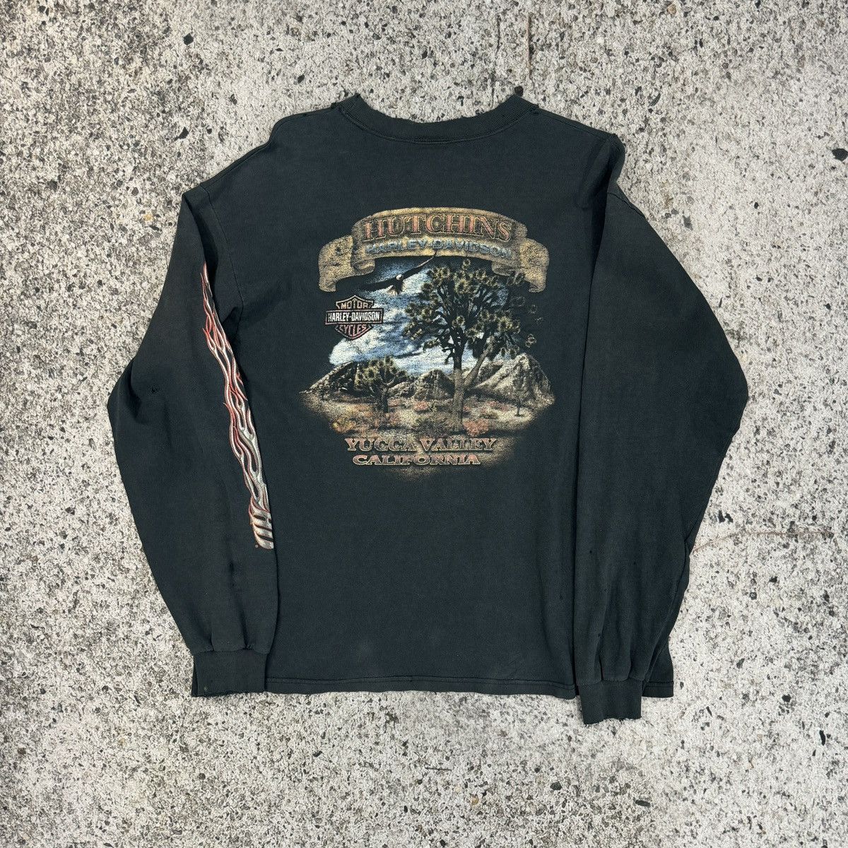 Harley Davidson Harley Thrashed Faded Distressed Shirt ERD Grunge Chrome Size US L / EU 52-54 / 3 - 2 Thumbnail
