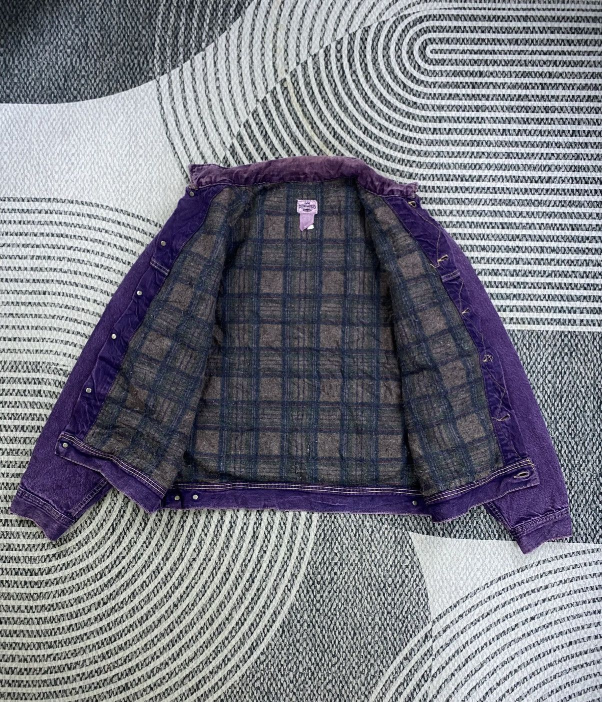 Vintage 80s LEE Dungarees Multipocket Purple Denim Jacket