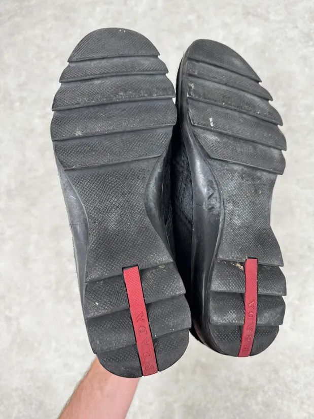 Prada 2000s Prada Pony Hair Leather Black High Shoes Size US 8.5 / EU 41-42 - 7 Thumbnail