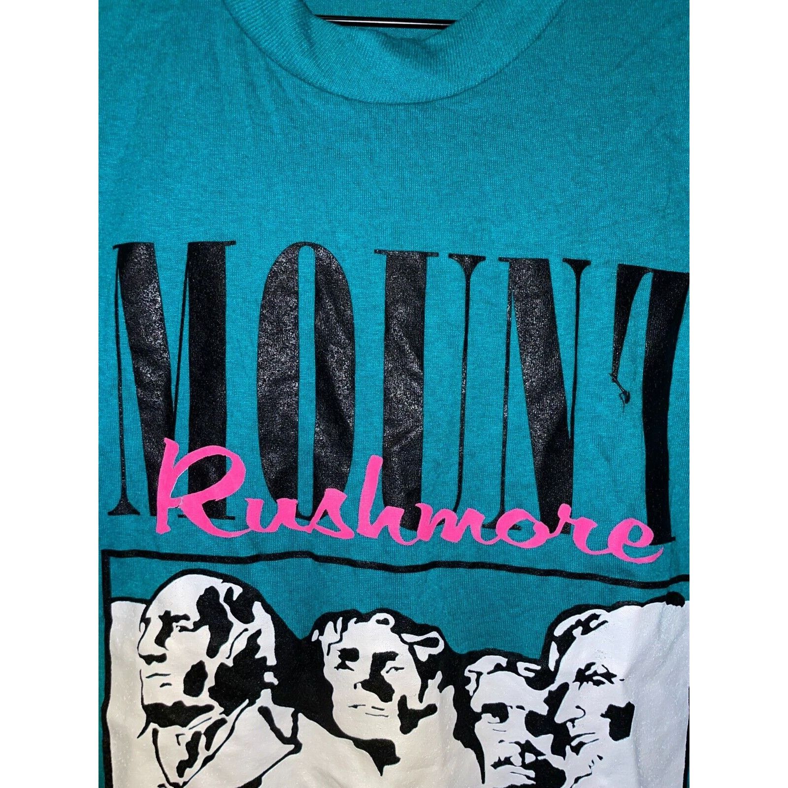 Jerzees Vintage Mount Rushmore Shirt South Dakota Yellowstone Tee M Size US M / EU 48-50 / 2 - 5 Thumbnail