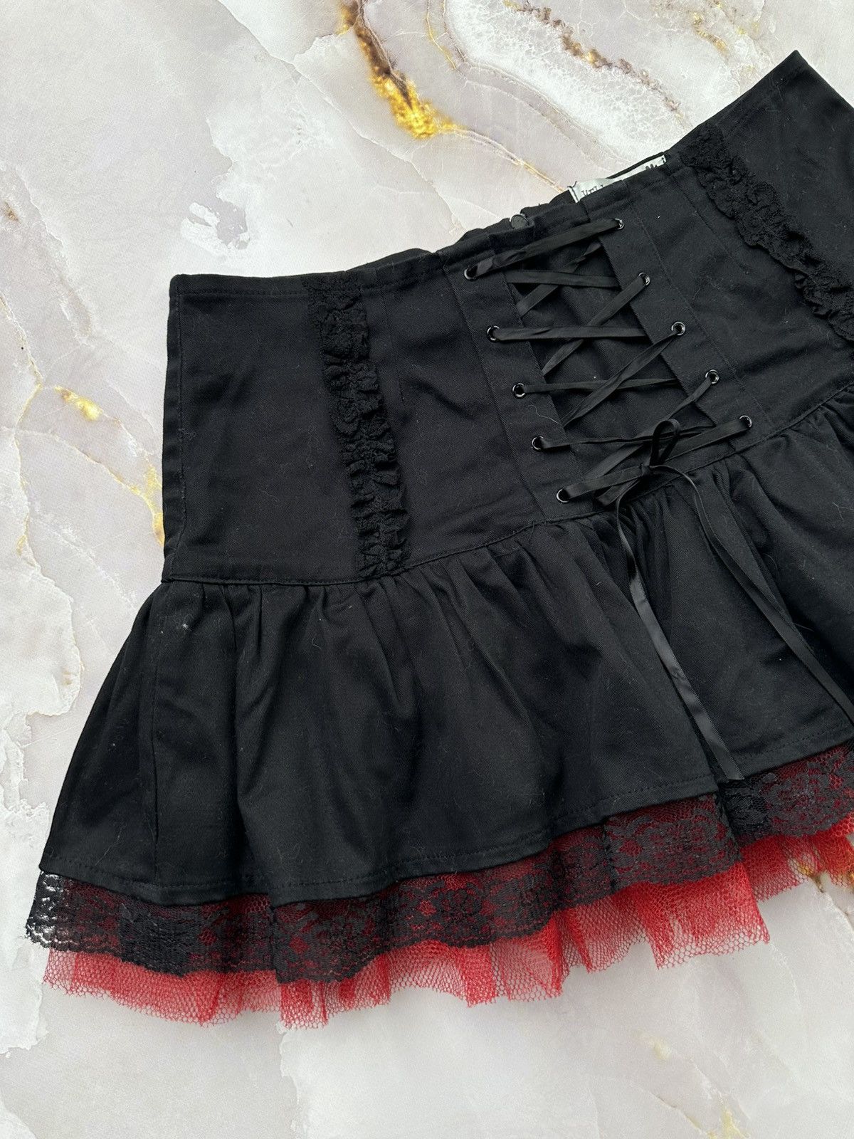 Japanese Brand Vintage Flared Mini Skirt Size 29" - 3 Thumbnail