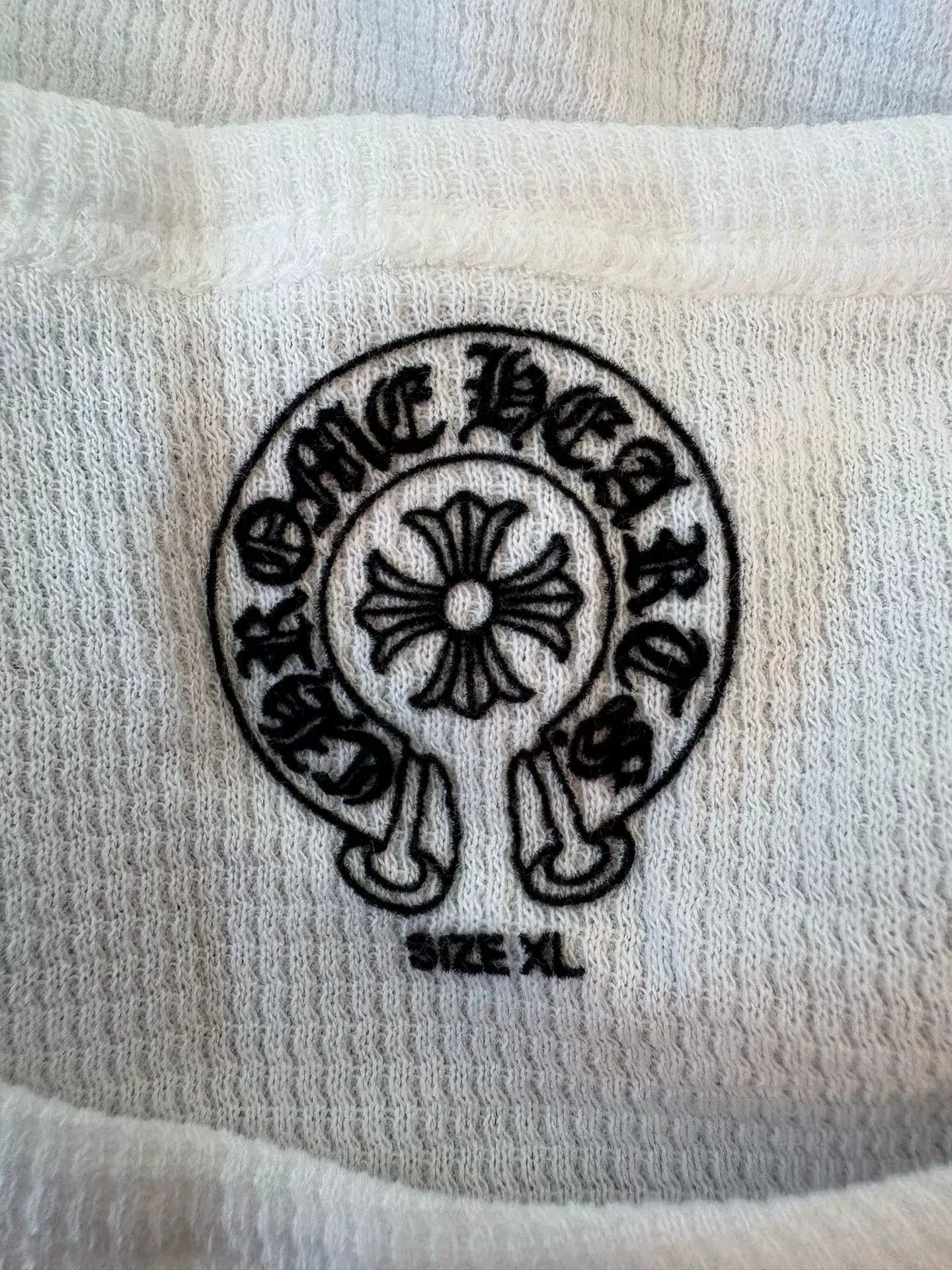 Chrome Hearts Chrome Hearts White Waffle Long Sleeve T-shirt. Size US XL / EU 56 / 4 - 3 Thumbnail