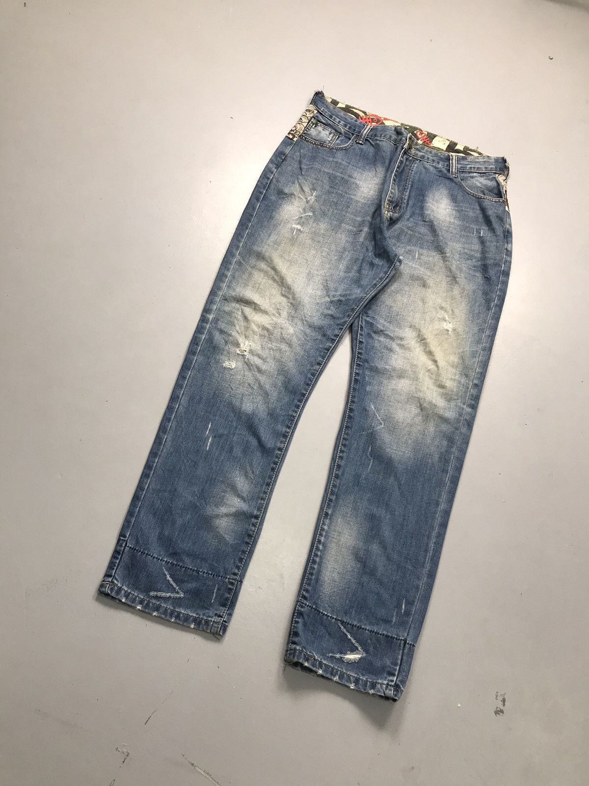 Japanese Brand Vintage Japanese brand embroidered denim Size US 36 / EU 52 - 3 Thumbnail