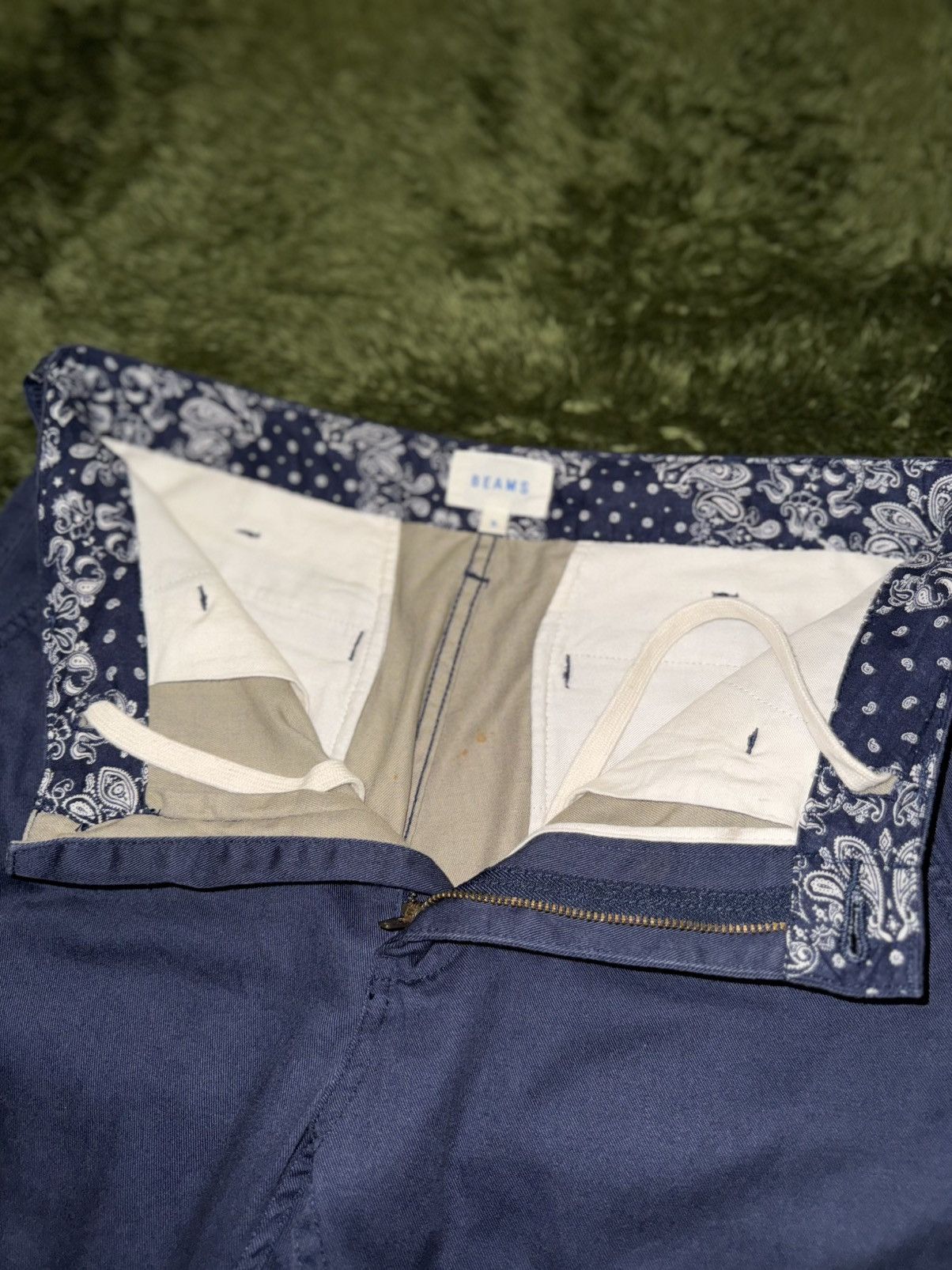 Beams Japan [S] BEAMS Japan Cropped Washed Chino Pants – Navy Size US 30 / EU 46 - 3 Thumbnail