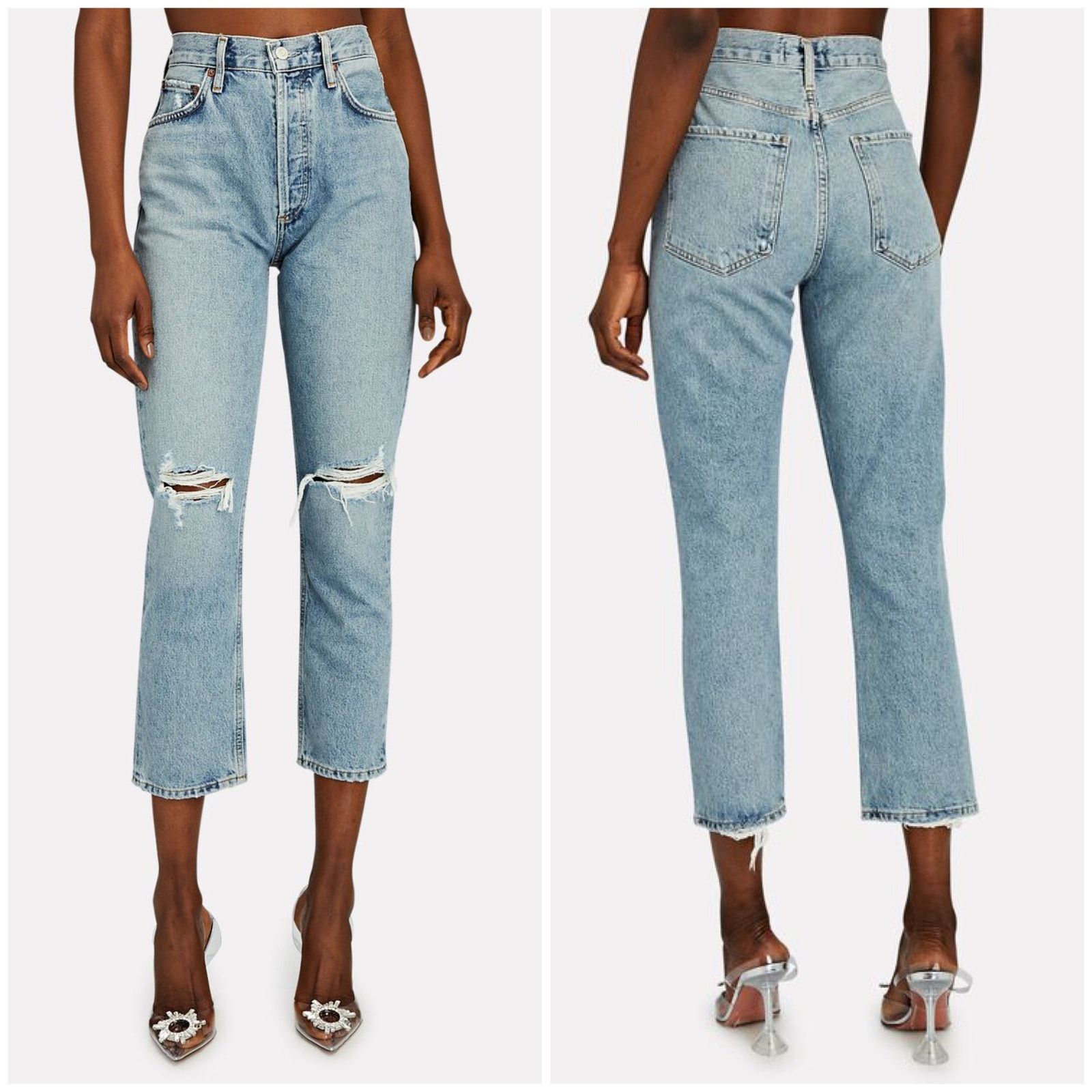 Agolde AGOLDE Riley High Rise Straight Jean Escalate Wash Size 26" / US 2 / IT 38 - 1 Thumbnail