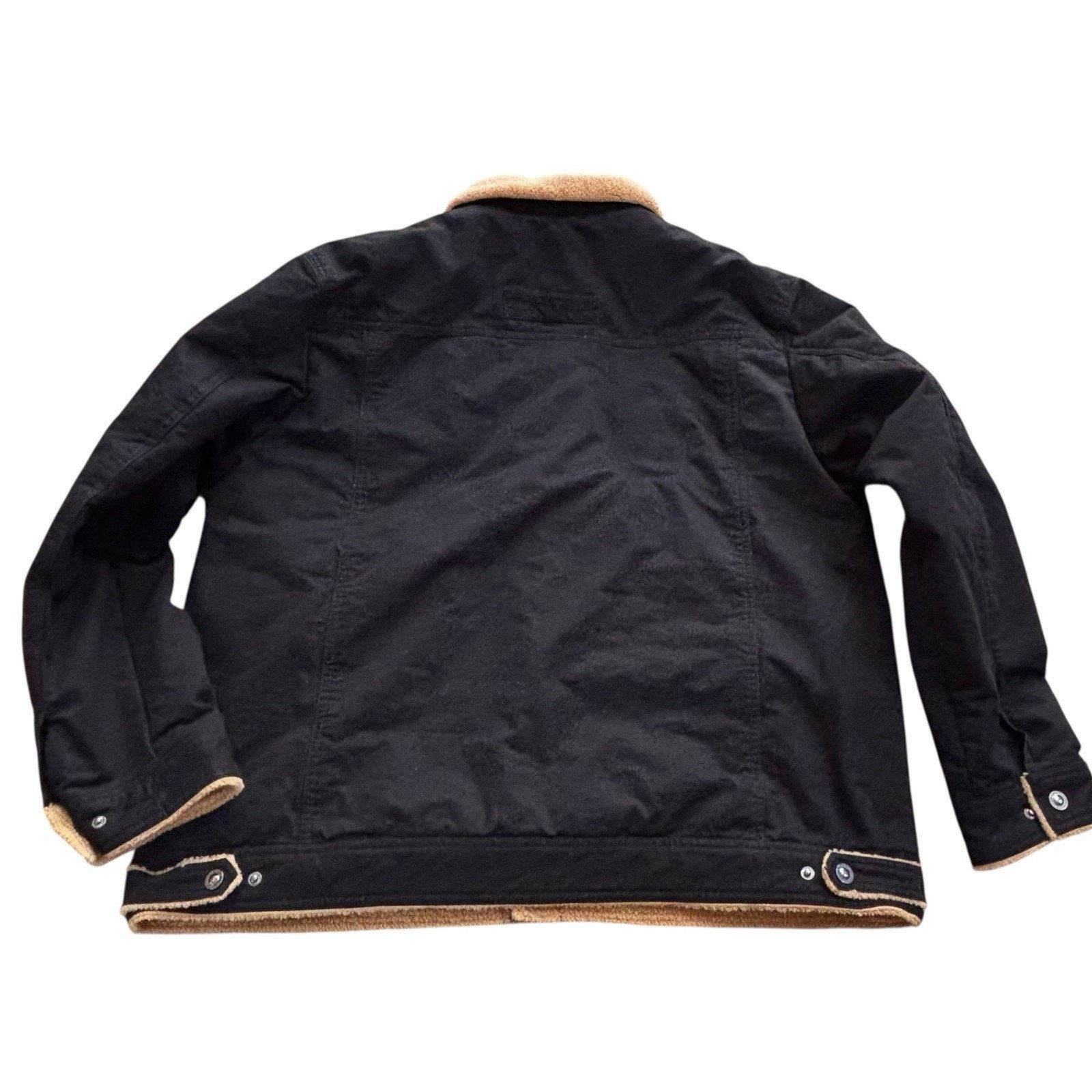 Other Black Canvas Sherpa Lined Workwear Coat XXL - Outdoor Jacket Size US XXL / EU 58 / 5 - 5 Thumbnail