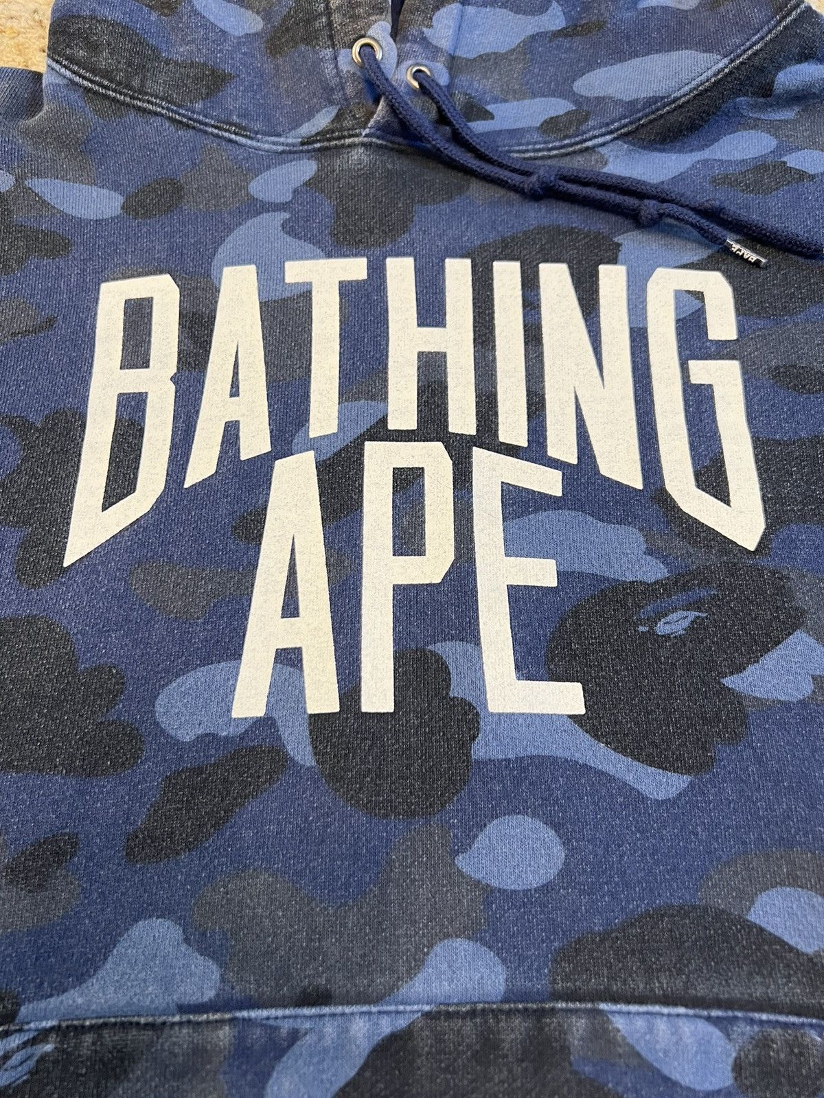 Bape Bape Blue Camo NYC Logo Hoodie Size US M / EU 48-50 / 2 - 3 Thumbnail