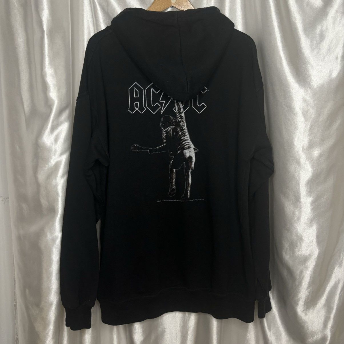 AC/DC × Vintage vintage hoodie AC/DC acdc 2001 stiff upper lip black band Size US XL / EU 56 / 4 - 3 Thumbnail