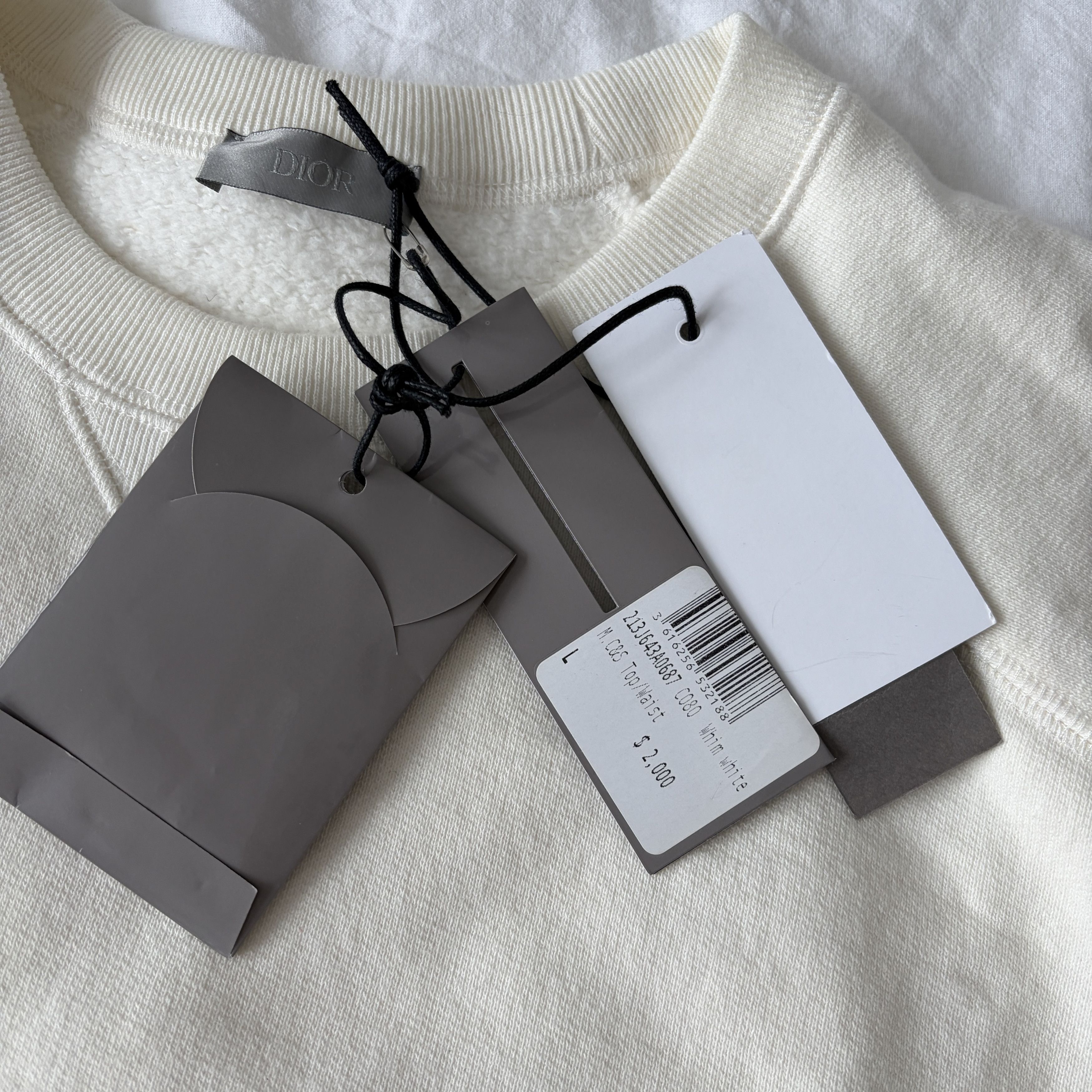 Christian Dior Monsieur CHRISTIAN DIOR x SACAI Men’s Ivory Cream Pullover L Limited Size US L / EU 52-54 / 3 - 3 Thumbnail