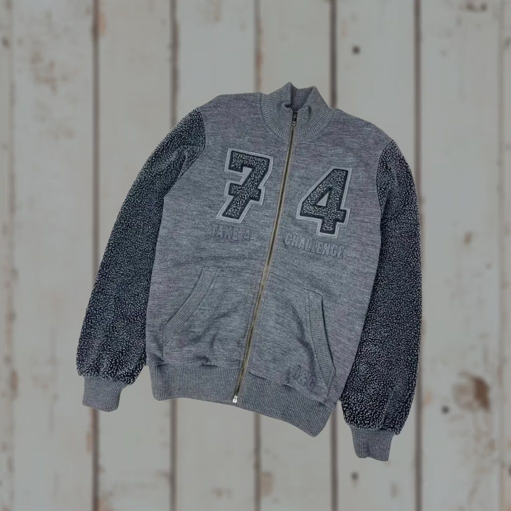 Dolce & Gabbana VINTAGE Dolce&Gabbana Jacket Men Size S Gray Bomber Logo 74 Take A Challenge NS Size US S / EU 44-46 / 1 - 1 Thumbnail