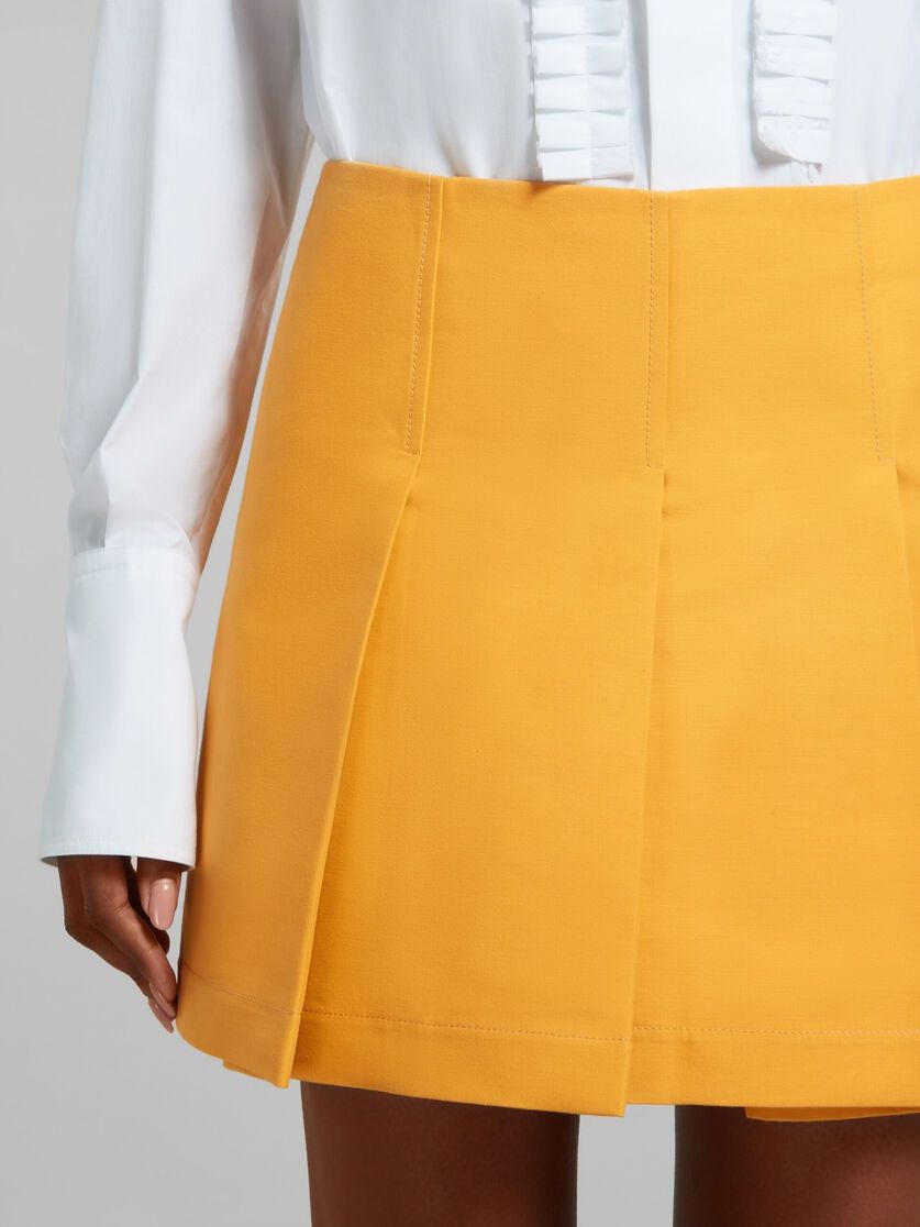 Marni o1w1db10125 Cady Mini Skirt in Light Orange Size 27" / US 4 / IT 40 - 5 Thumbnail