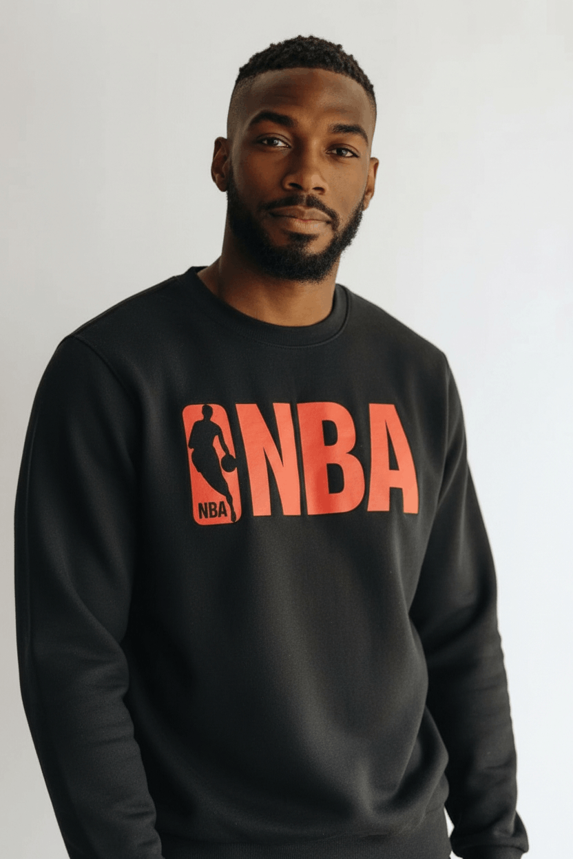 NBA Vintage NBA Spell Out Basketball Sweatshirts Jumper Pullover Size US M / EU 48-50 / 2 - 1 Thumbnail