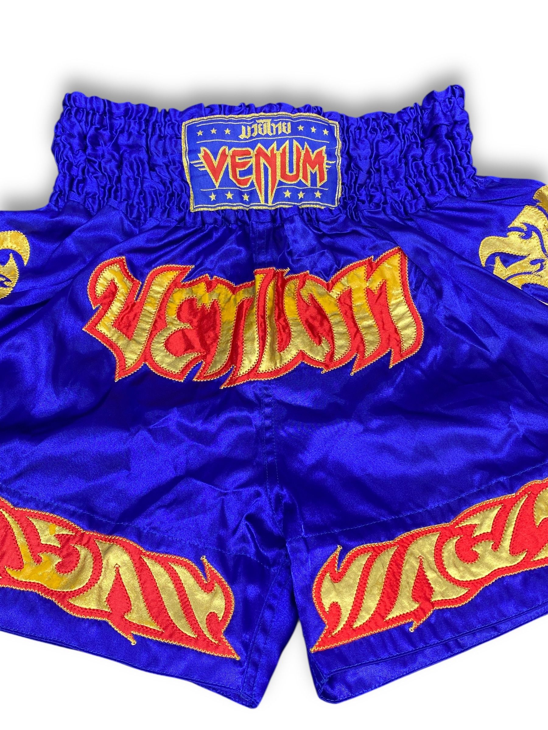 Other 🔥 Y2K VENUM VINTAGE MUAI THAI MMA SATIN HYPE SHORTS Size US 32 / EU 48 - 2 Thumbnail