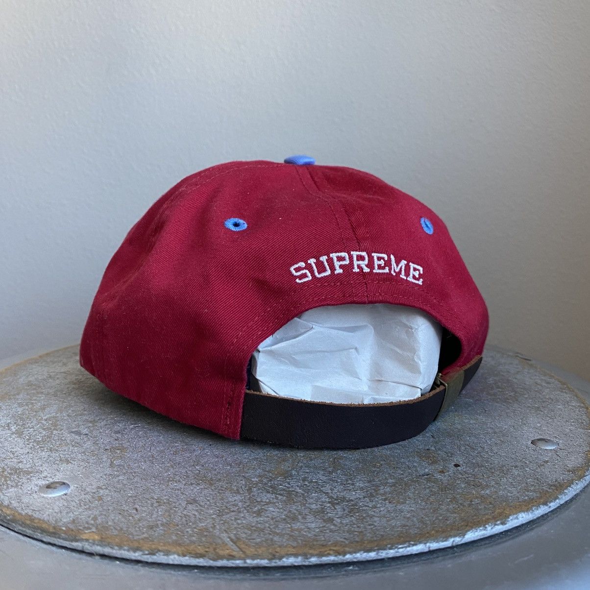 Supreme Supreme 2-Tone S Logo 6 Panel Hat (Red/Blue) Size ONE SIZE - 4 Thumbnail