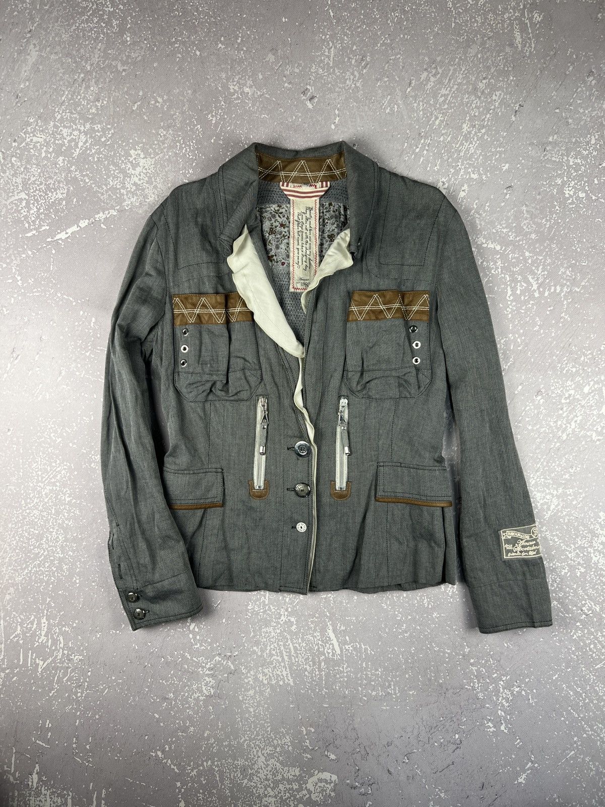 Sportalm Kitzbuhel Vintage Sportalm Military Napoleon Style Blazer Jacket Size S / US 4 / IT 40 - 1 Thumbnail