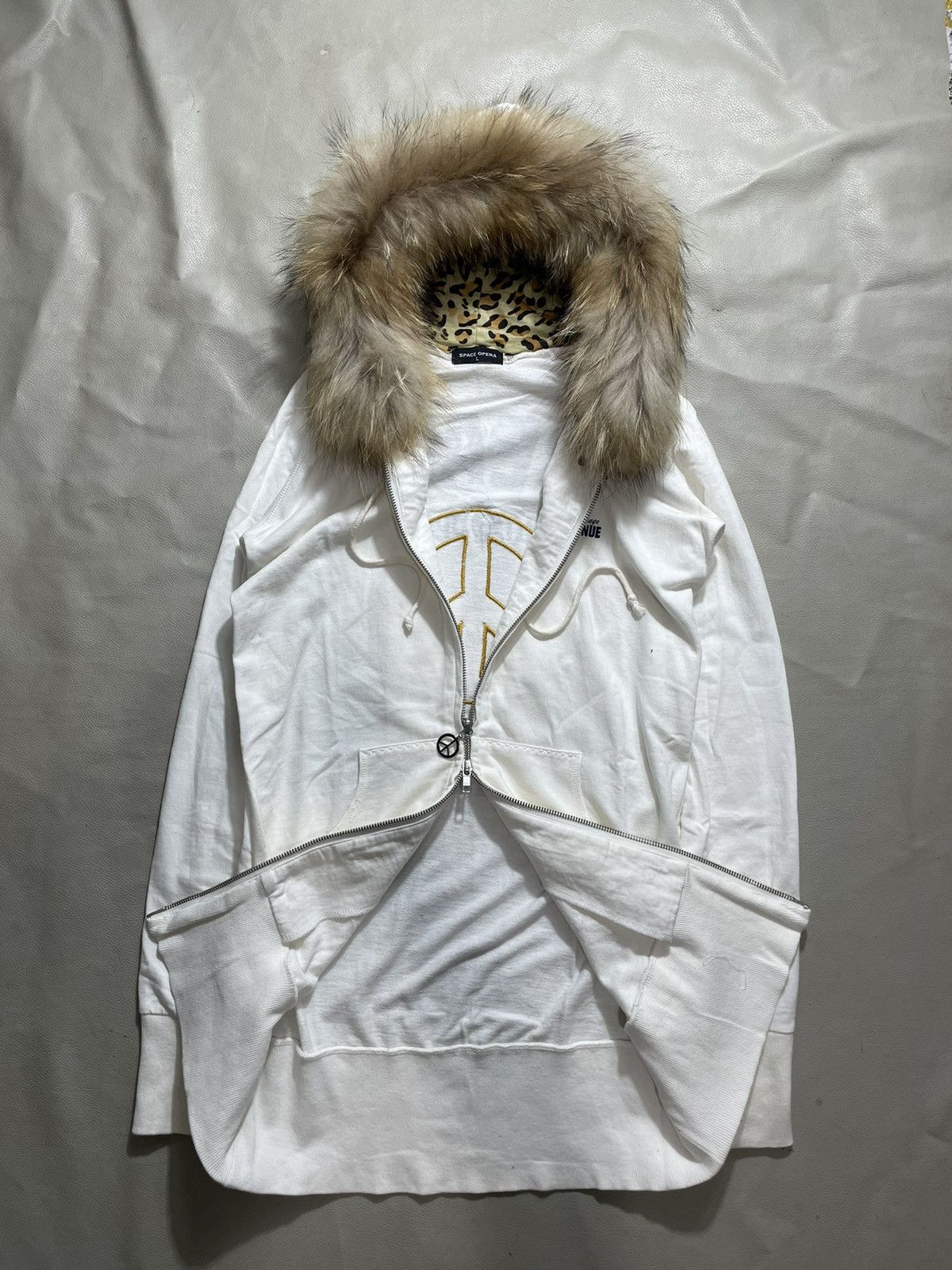 Japanese Brand Space Opera Faux Fur Hoodie Ifsix lgb gothic Punk style Size L / US 10 / IT 46 - 3 Thumbnail