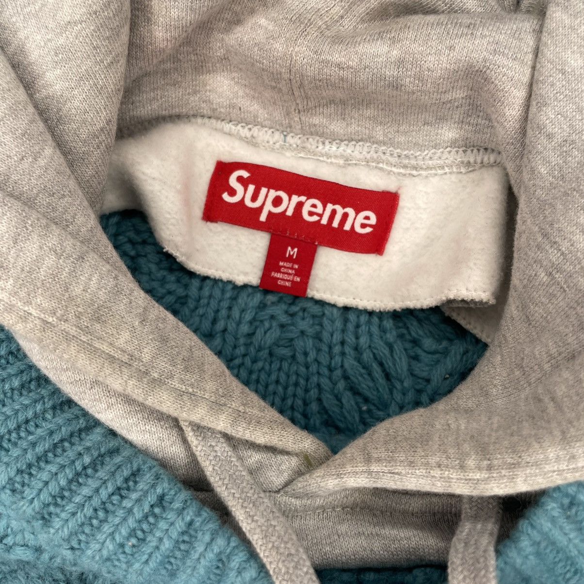 Supreme Supreme cable hooded sweater Size US M / EU 48-50 / 2 - 3 Thumbnail