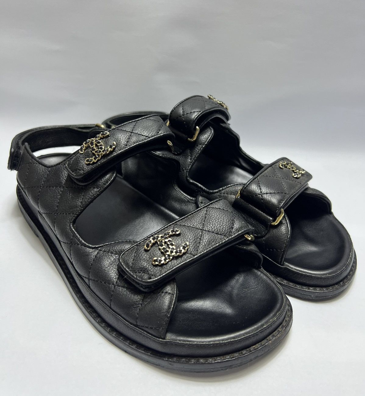 Chanel Chanel - Quilted Dad Sandals Size US 10 / IT 40 - 1 Thumbnail