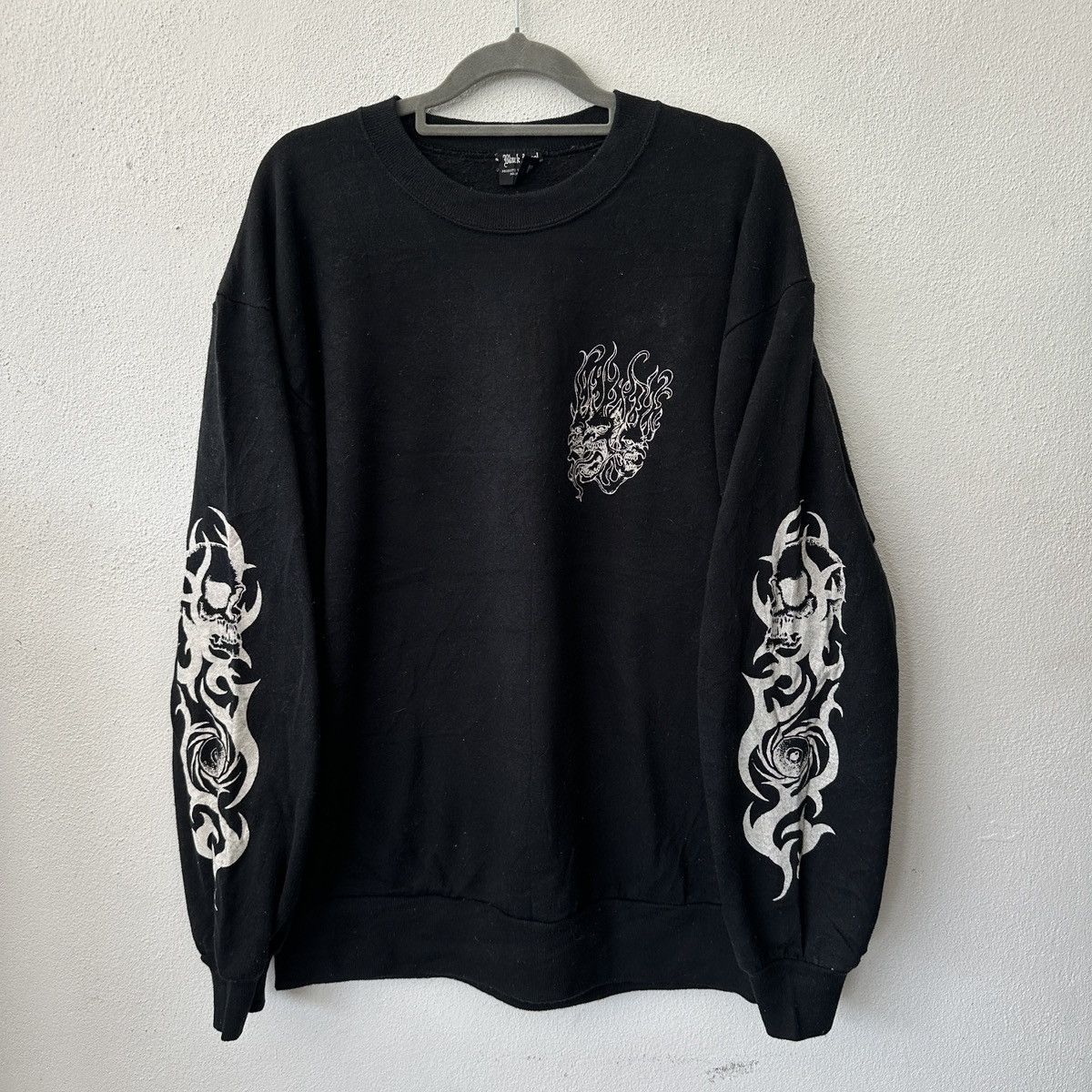 Los Angeles Apparel Black angel dragon evil sweatshirt usa y2k design hardcore Size US L / EU 52-54 / 3 - 1 Thumbnail