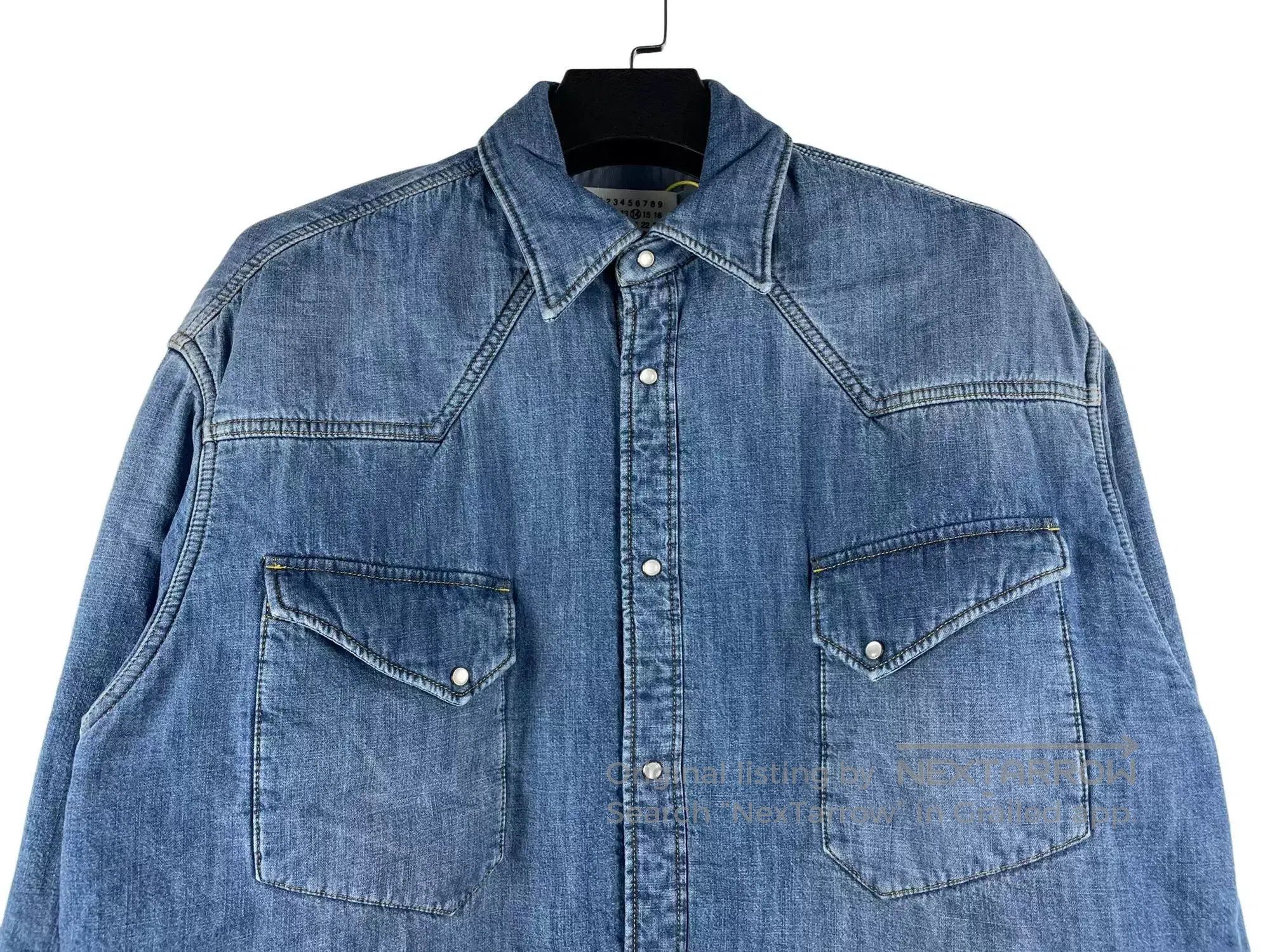 Maison Margiela Maison Margiela FW19 Quilted Distressed Denim Jacket. Size US M / EU 48-50 / 2 - 3 Thumbnail