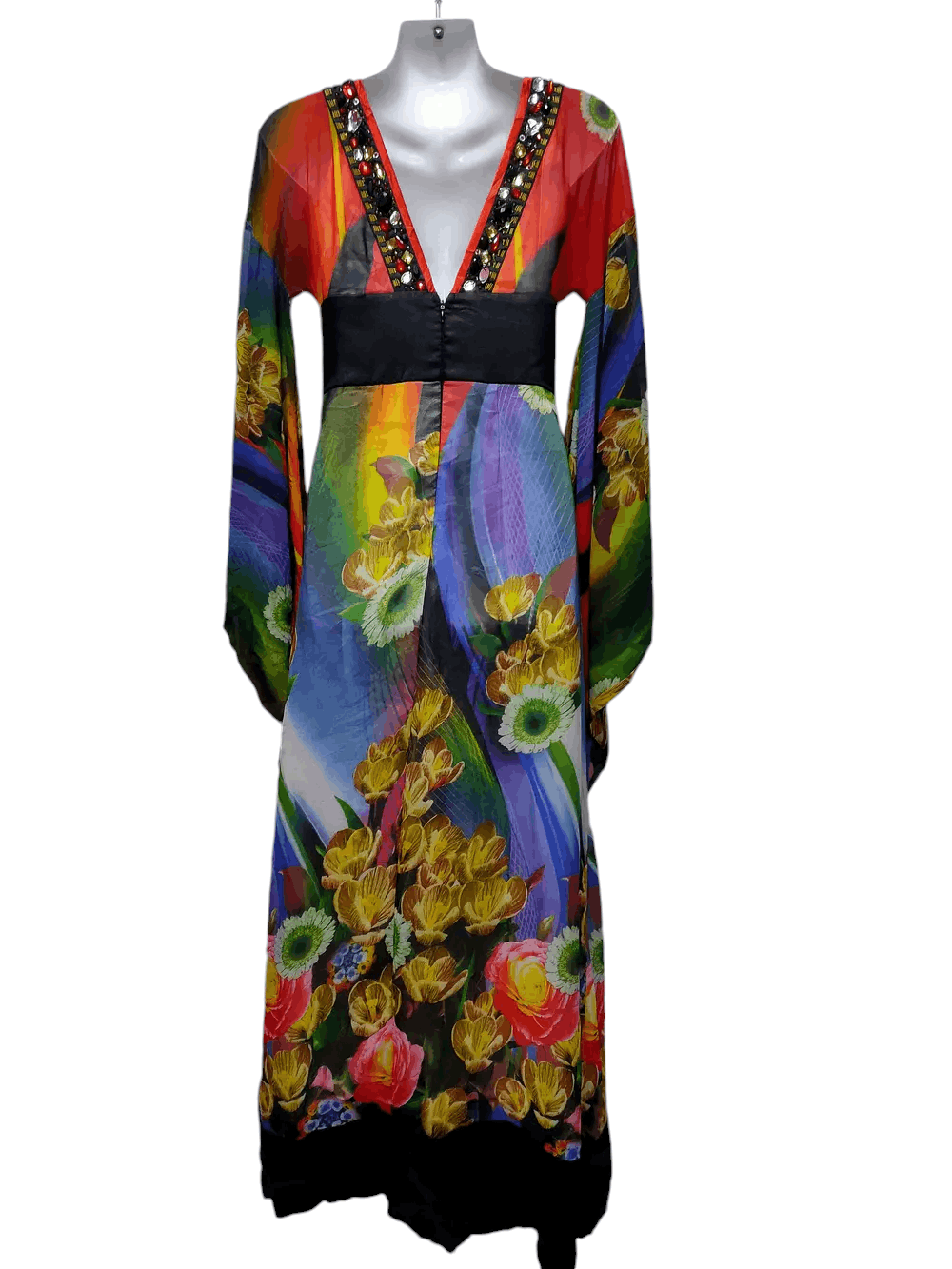 Japanese Brand Floral print maxi japanese dress Size S / US 4 / IT 40 - 3 Thumbnail