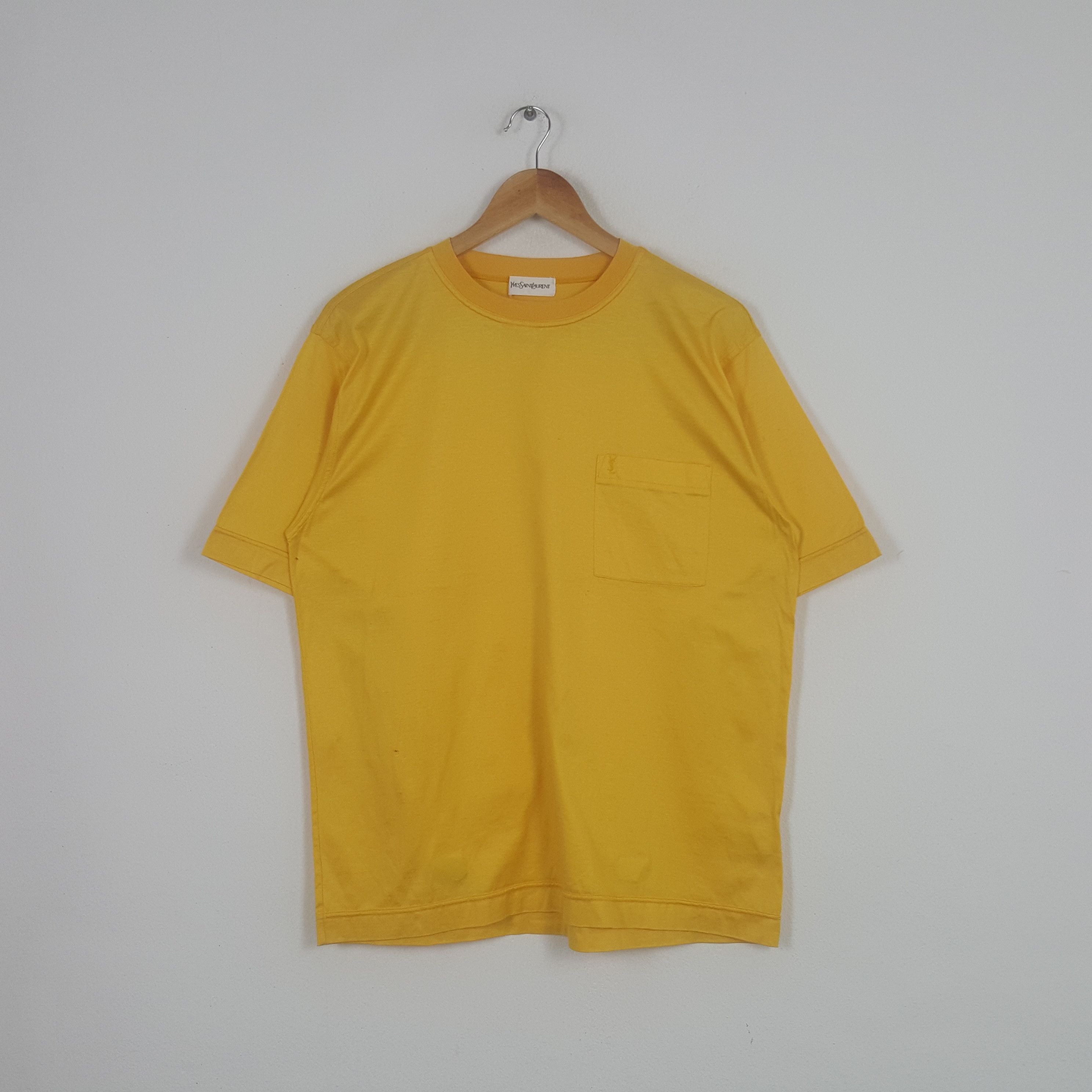 Vintage × Yves Saint Laurent Vintage Yves Saint Laurent Italian Brand Pocket Tshirt Size US L / EU 52-54 / 3 - 1 Thumbnail