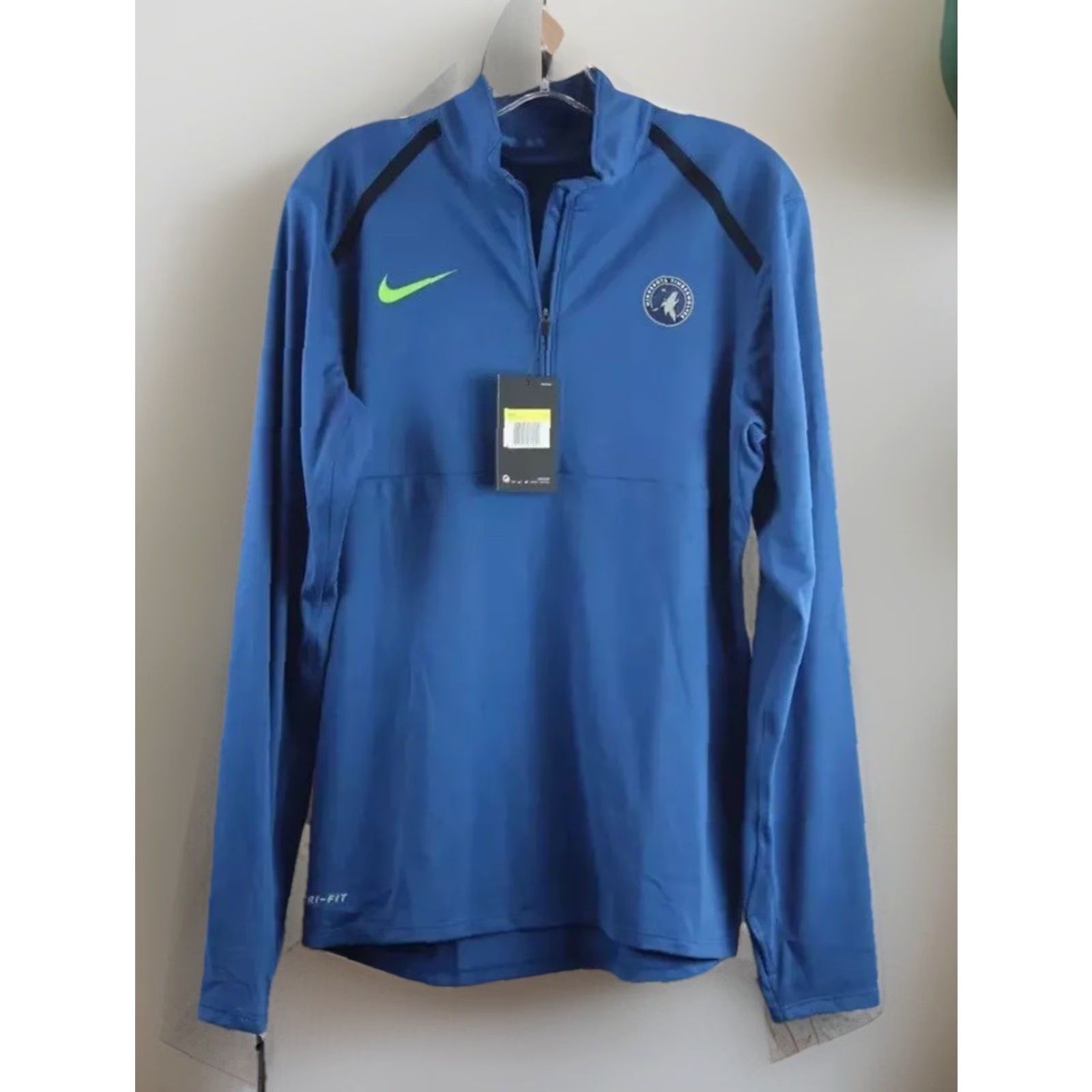 Nike Nike Minnesota Timberwolves Sweatshirt 1/4 ZipUp Lightweight Size S Blue Mens Size US S / EU 44-46 / 1 - 2 Thumbnail