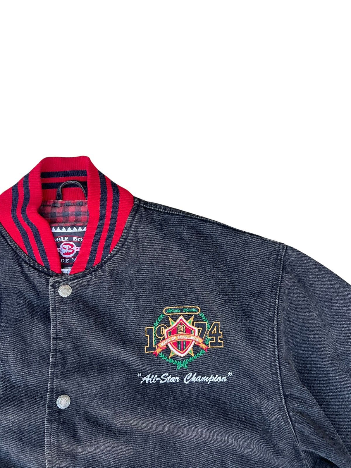 Bugle Boy 80s 90s Bugle Boy Four Play Patina Denim Jacket Bomber Size US XL / EU 56 / 4 - 9 Thumbnail
