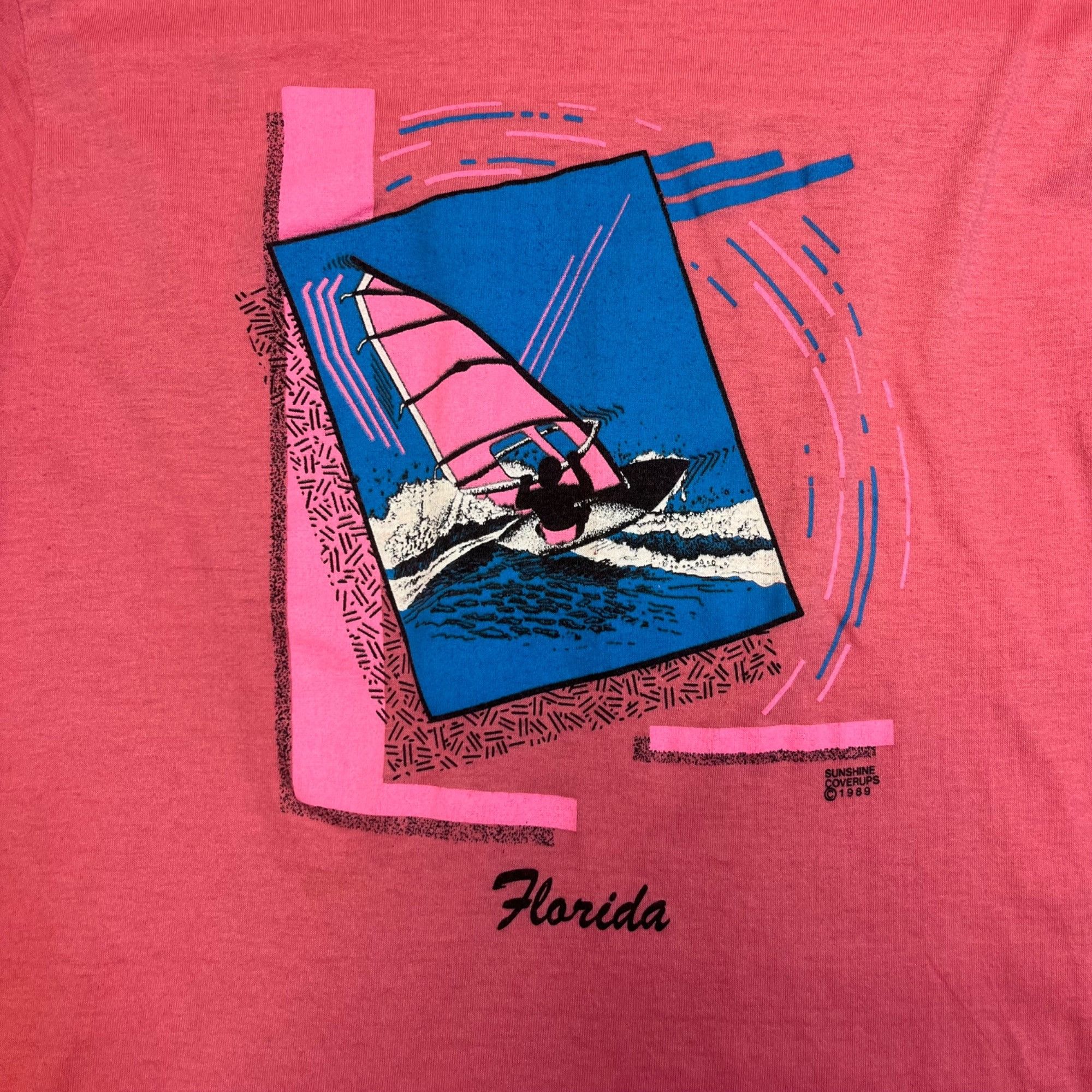 Other L Vintage 1989 80s Single Stitch Florida Surfing Graphic T Size US L / EU 52-54 / 3 - 3 Thumbnail