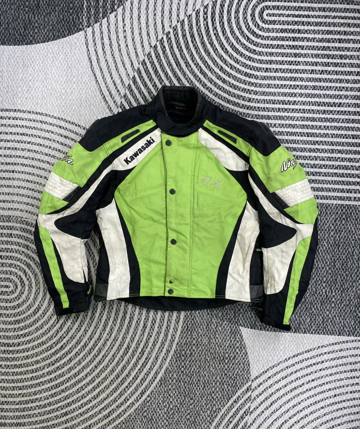 ICON Motorsports Vintage Kawasaki Ninja Protection Motorsport Racing Jacket Size US M / EU 48-50 / 2 - 5 Thumbnail