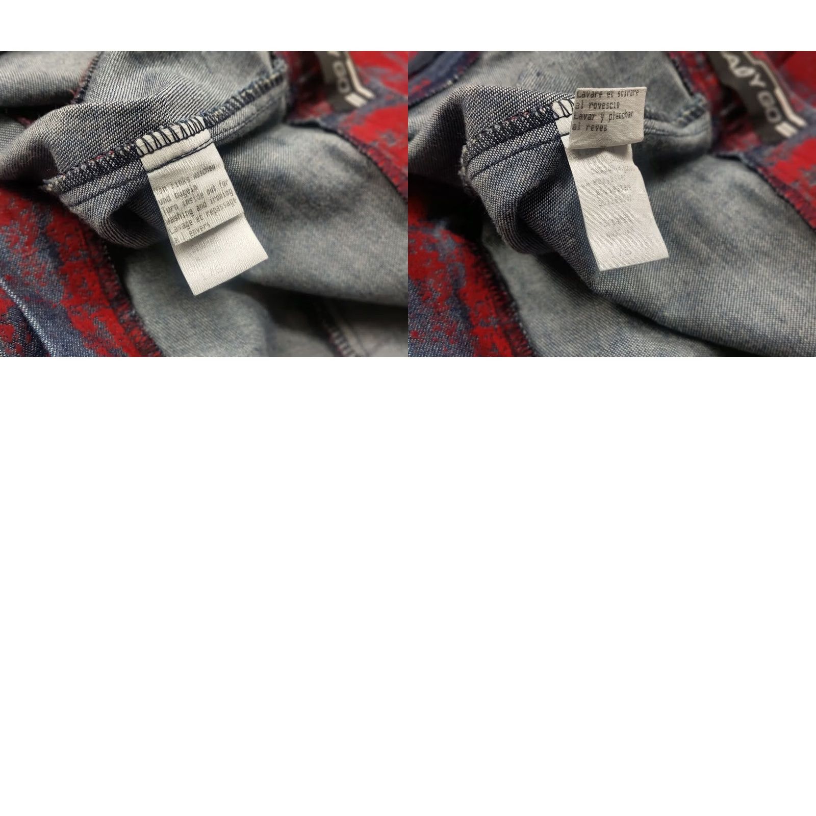 Vintage VINTAGE Hysteric Glamour Jeans Women Vintage Flared Jeans 26 27 Red Blue Denim Cotton Mid Belted Pockets Y2K Size 27" / US 4 / IT 40 - 10 Thumbnail