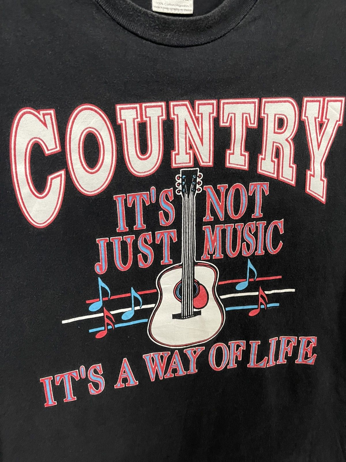 Vintage Vintage "Country It's Not Just Music It's A Way Of Life" tee Size US XL / EU 56 / 4 - 2 Thumbnail