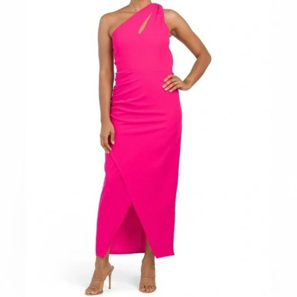 Other NWT New $199 RACHEL RACHEL ROY One Shoulder Pink Dress Size Size XL / US 12-14 / IT 48-50 - 1 Thumbnail
