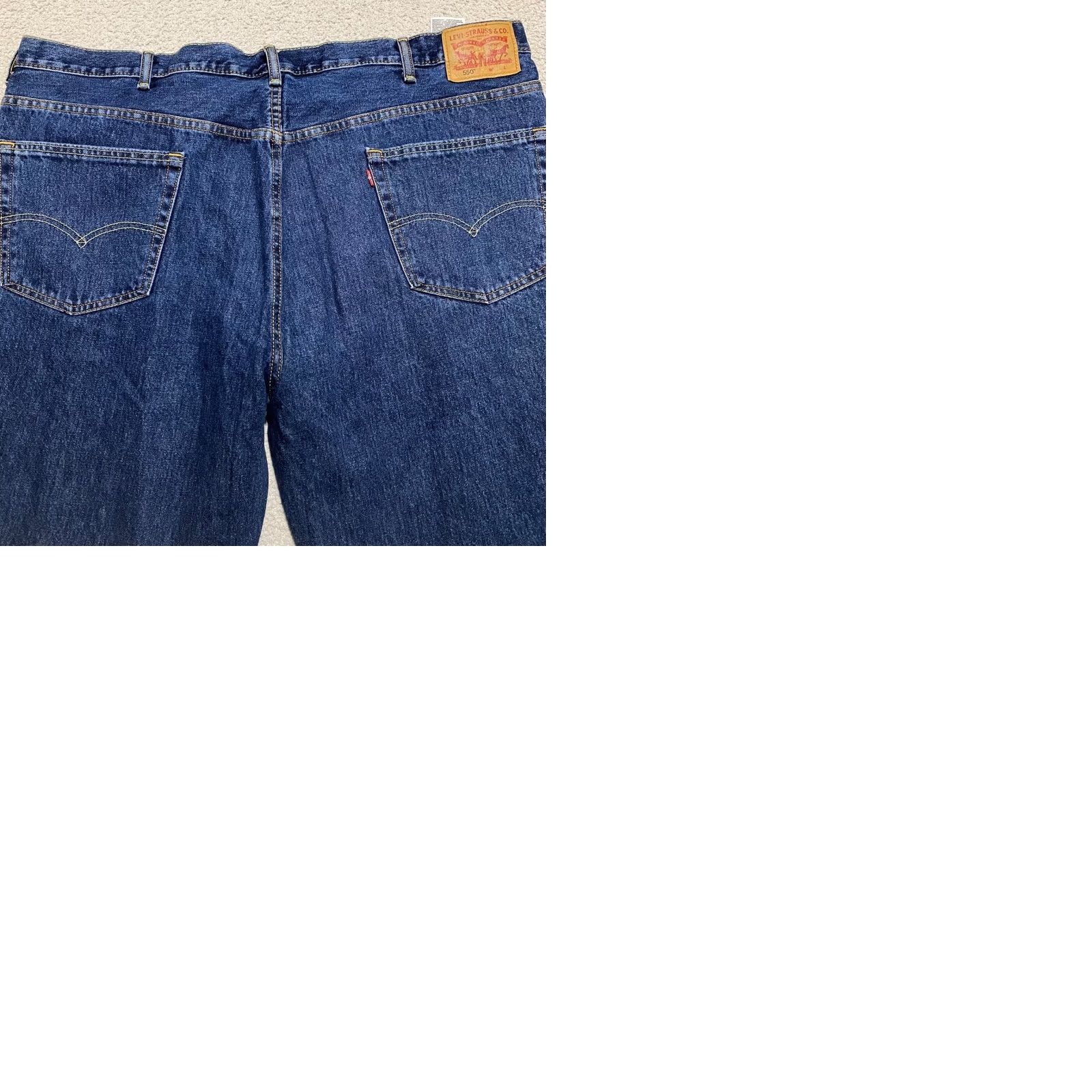 Levi's Levi's 550 Jeans Mens 48x30 Blue Denim Relaxed Fit Straight Leg Medium Wash Size US 32 / EU 48 - 9 Thumbnail
