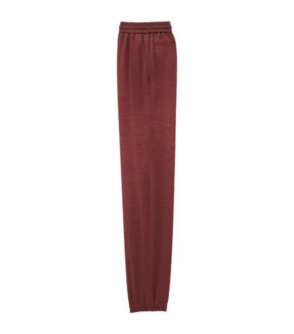 Saint Laurent Paris o1bcso1str0924 Sweatpants in Stain in Burgundy Size US 34 / EU 50 - 2 Thumbnail