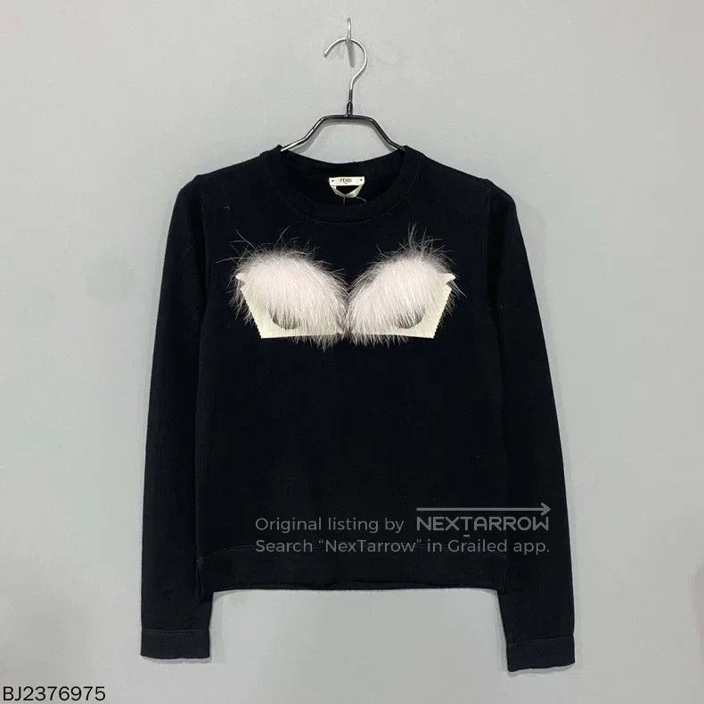 Fendi Fendi Fur Trimmed Sweatshirt Size XS / US 0-2 / IT 36-38 - 1 Thumbnail
