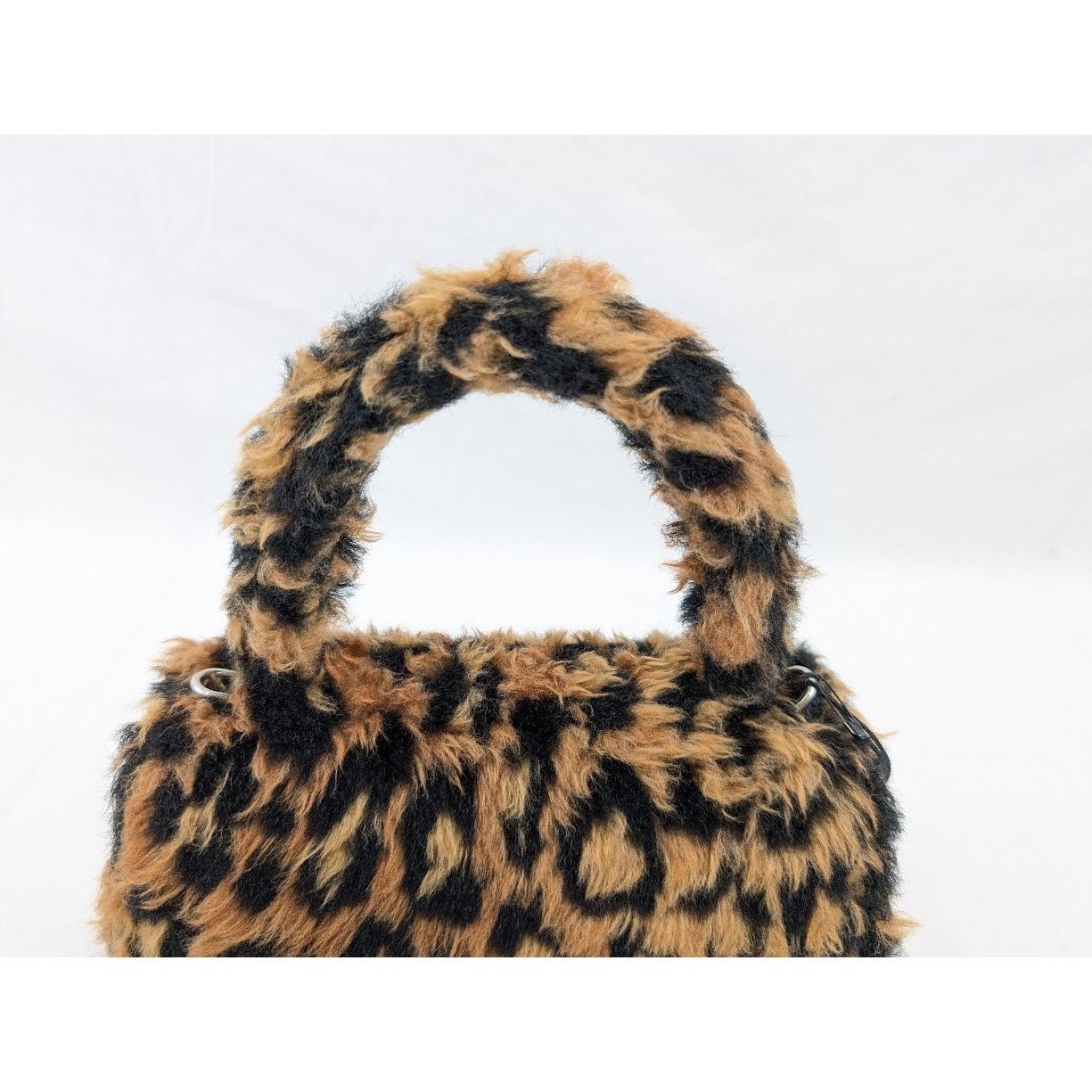 Balenciaga o1rshd1 Size:OS / Leopard Hourglass Top Hand Bag Beige/Brown Size ONE SIZE - 3 Thumbnail