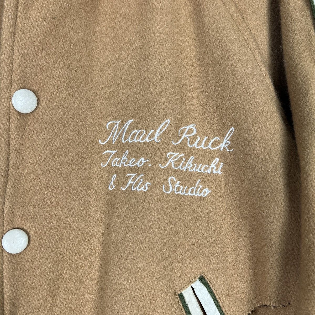 Takeo Kikuchi 🔥 MAUL RUCK TAKEO KIKUCHI WOOL VARSITY BOMBER JACKET Size US L / EU 52-54 / 3 - 18 Thumbnail