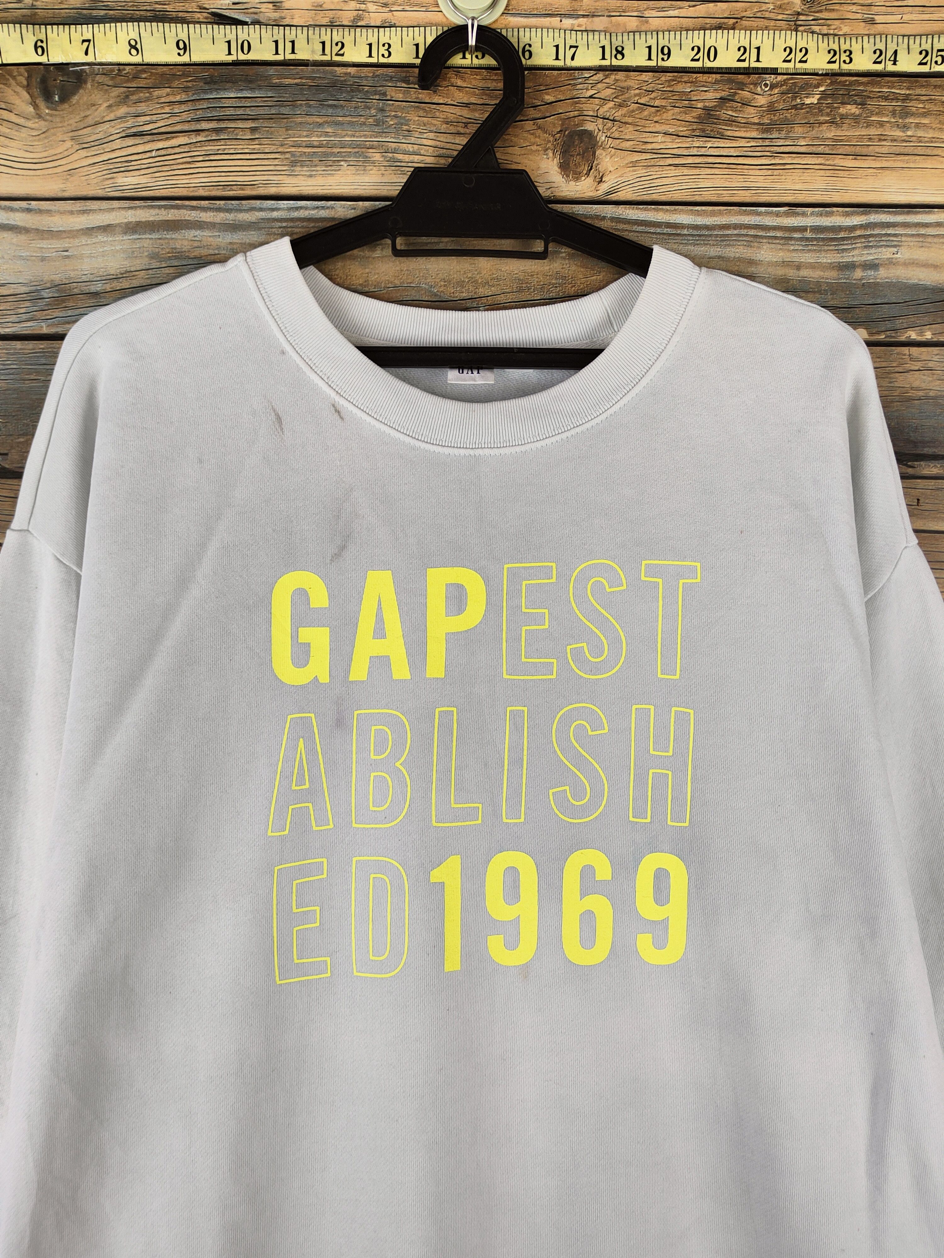 Gap Vintage Gap Soft Blue Faded Sweatshirt Size M / US 6-8 / IT 42-44 - 2 Thumbnail