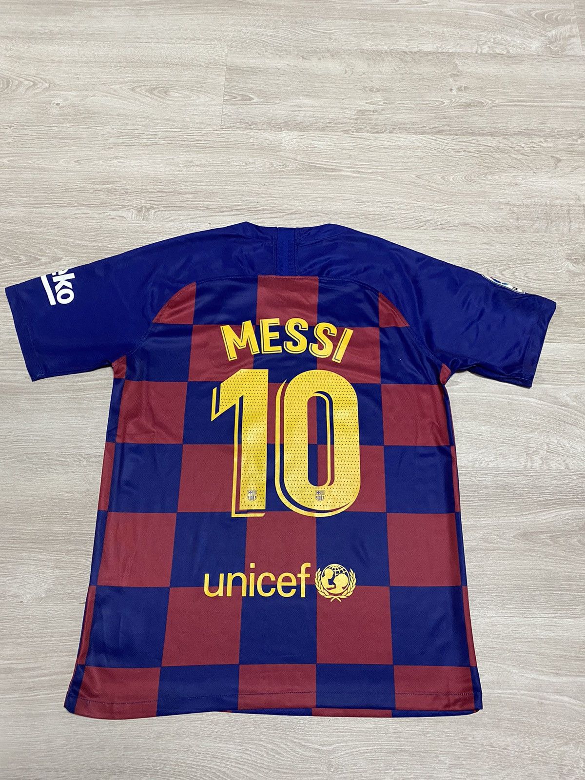 image of F C Barcelona x Nike Lionel Messi Fc Barcelona Nike 2019/20Soccer Jersey Size S in Blue/Red, Men's