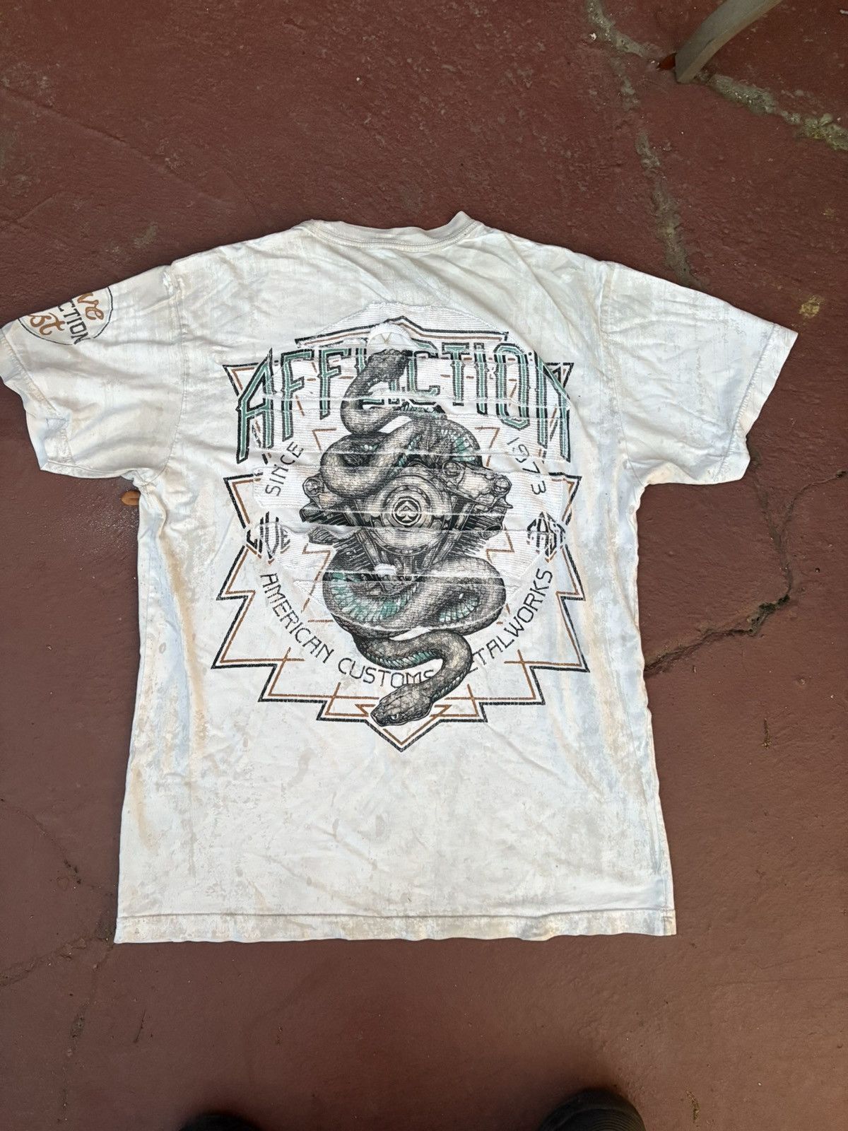 Affliction × Vintage Affliction ironsmiths double layer snake tee Size US XL / EU 56 / 4 - 2 Thumbnail
