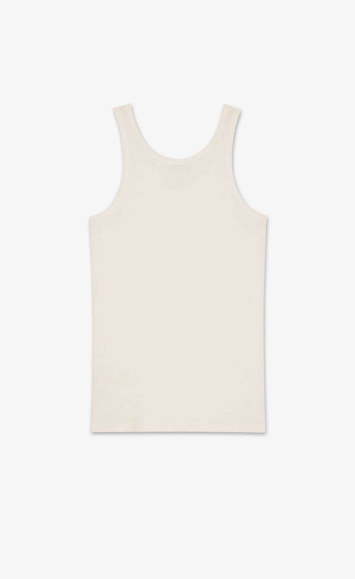 Saint Laurent Paris o1s1wg111224 Cassandre Tank Top In Jersey in Ivory Size US XL / EU 56 / 4 - 2 Thumbnail