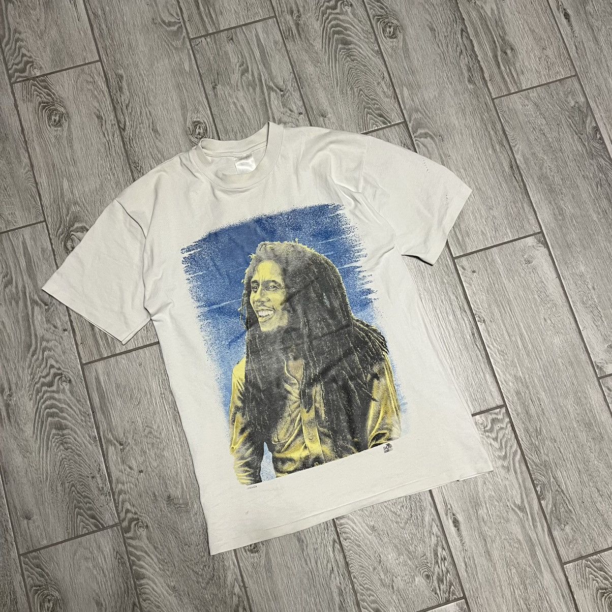Bob Marley × Japanese Brand × Vintage Shirt very rare Old Vintage Bob Marley Jamaica 90s T-shirt Size US L / EU 52-54 / 3 - 4 Thumbnail